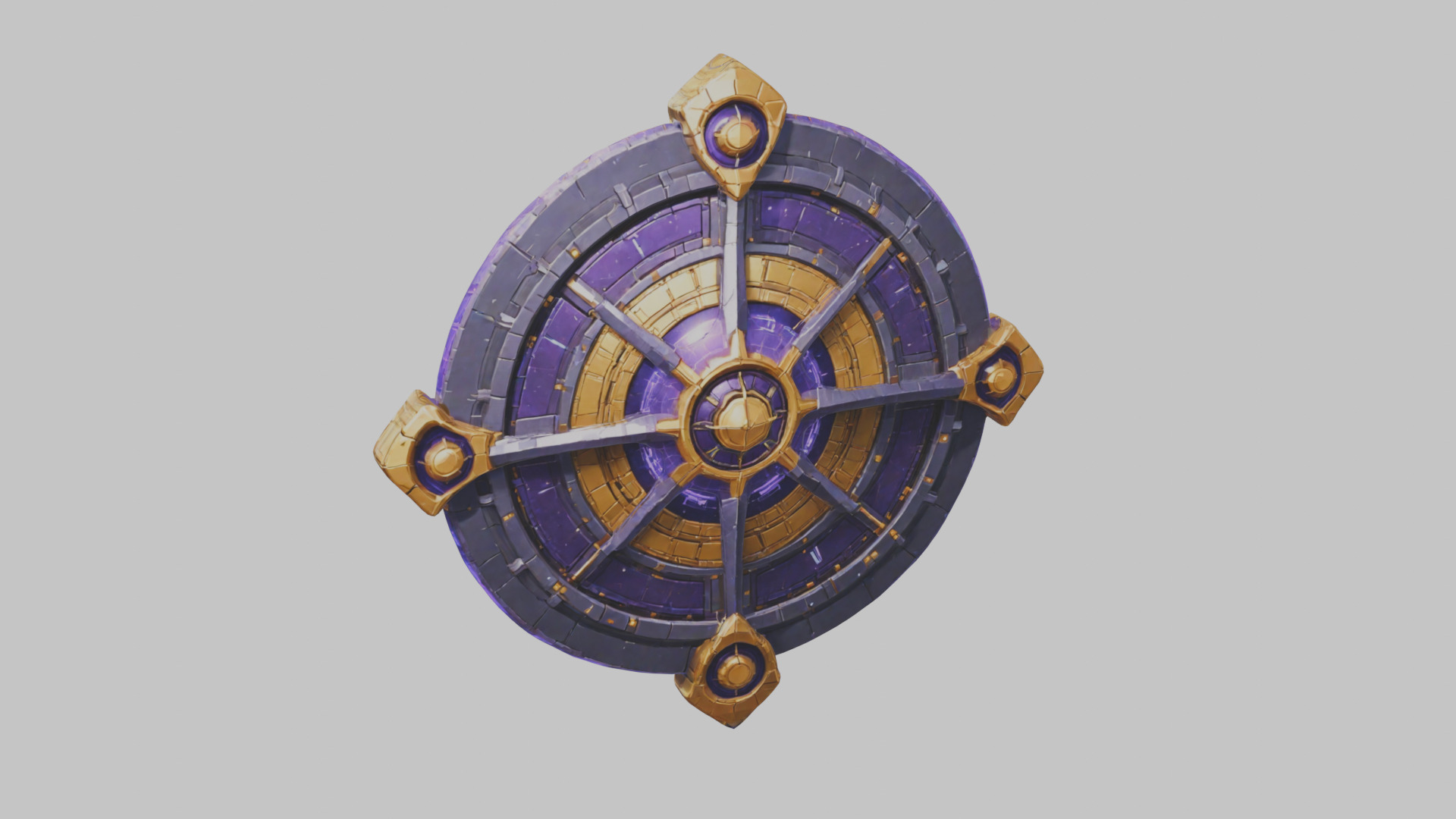 Sci-Fi Chrono Forge Energy Weapon Model Low-poly 3D model_8