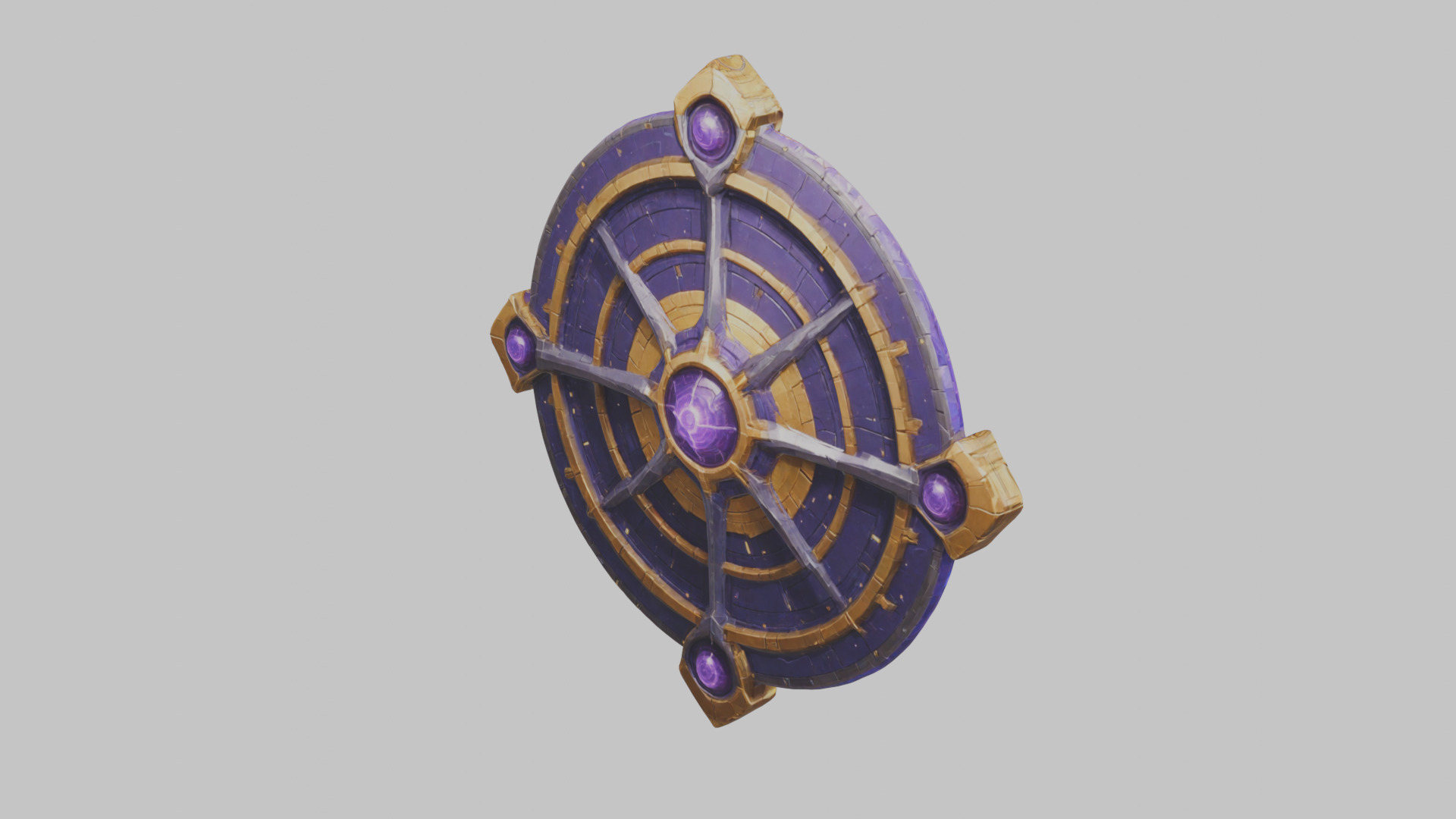 Sci-Fi Chrono Forge Energy Weapon Model Low-poly 3D model_13