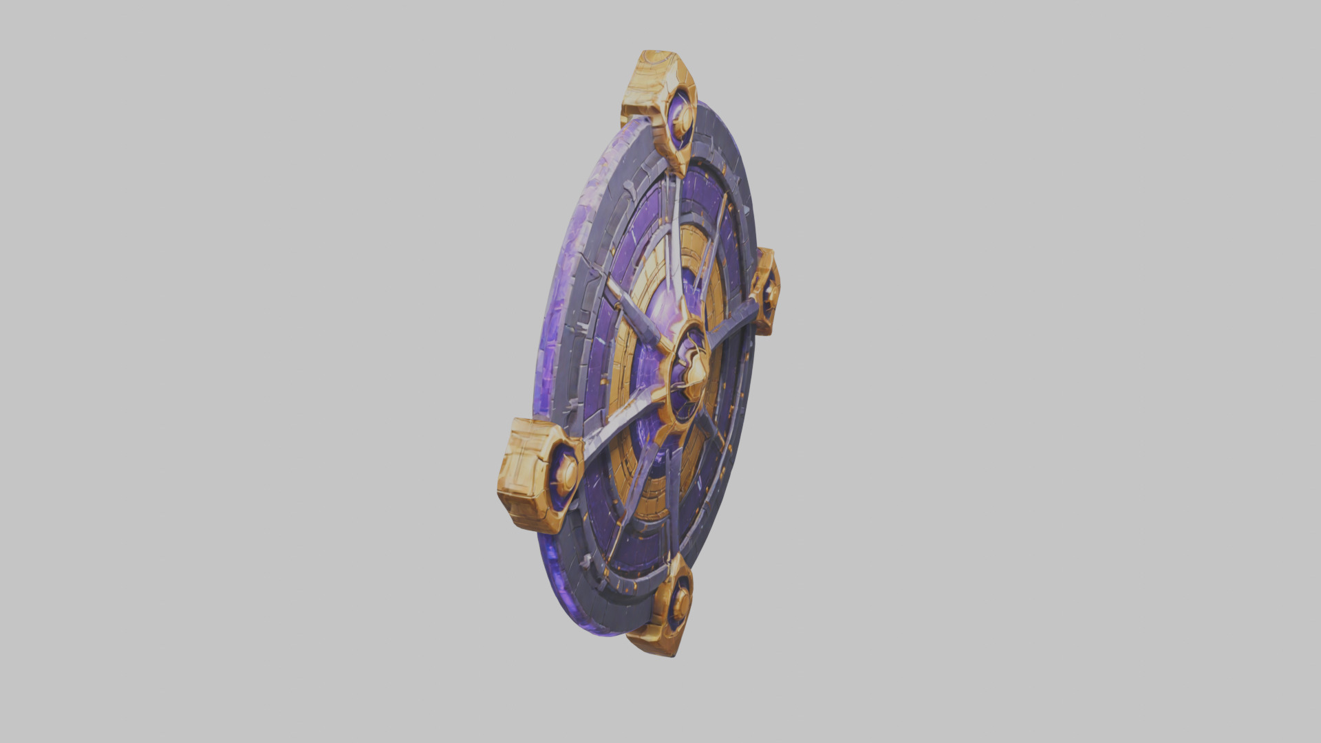 Sci-Fi Chrono Forge Energy Weapon Model Low-poly 3D model_10