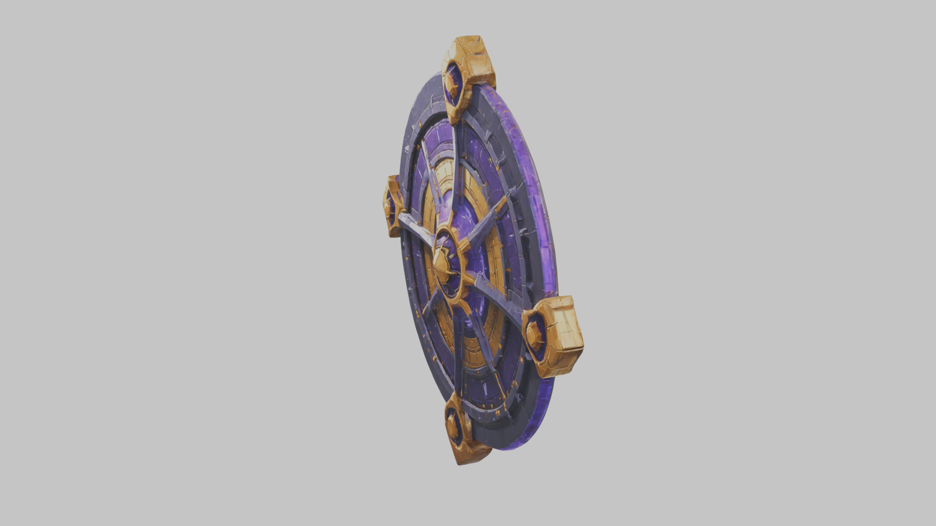 Sci-Fi Chrono Forge Energy Weapon Model Low-poly 3D model_5