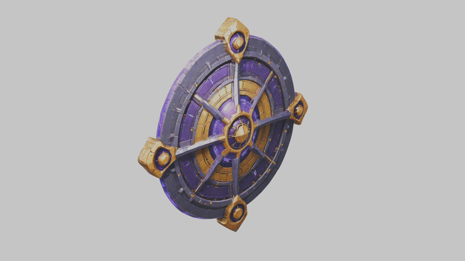 Sci-Fi Chrono Forge Energy Weapon Model Low-poly 3D model_9
