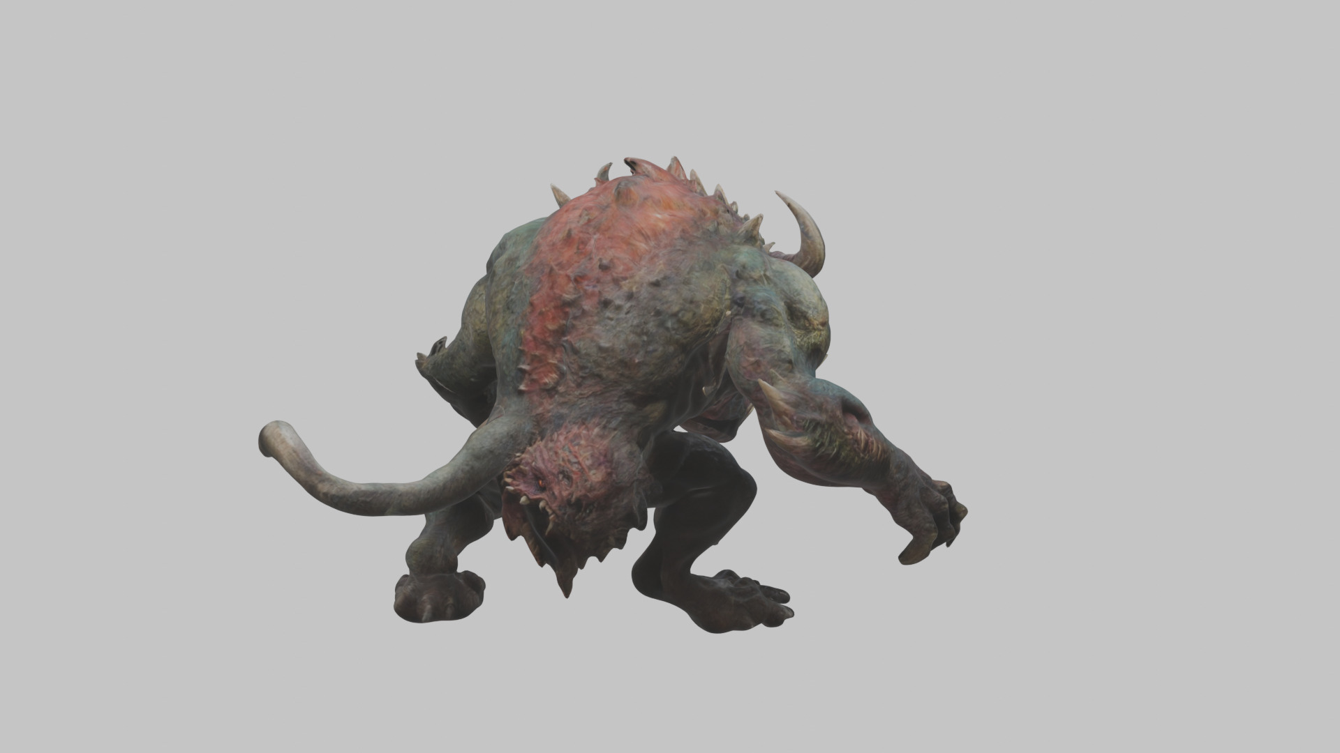 Dark Fantasy Reptile Master Monster Creature Low-poly 3D model_14