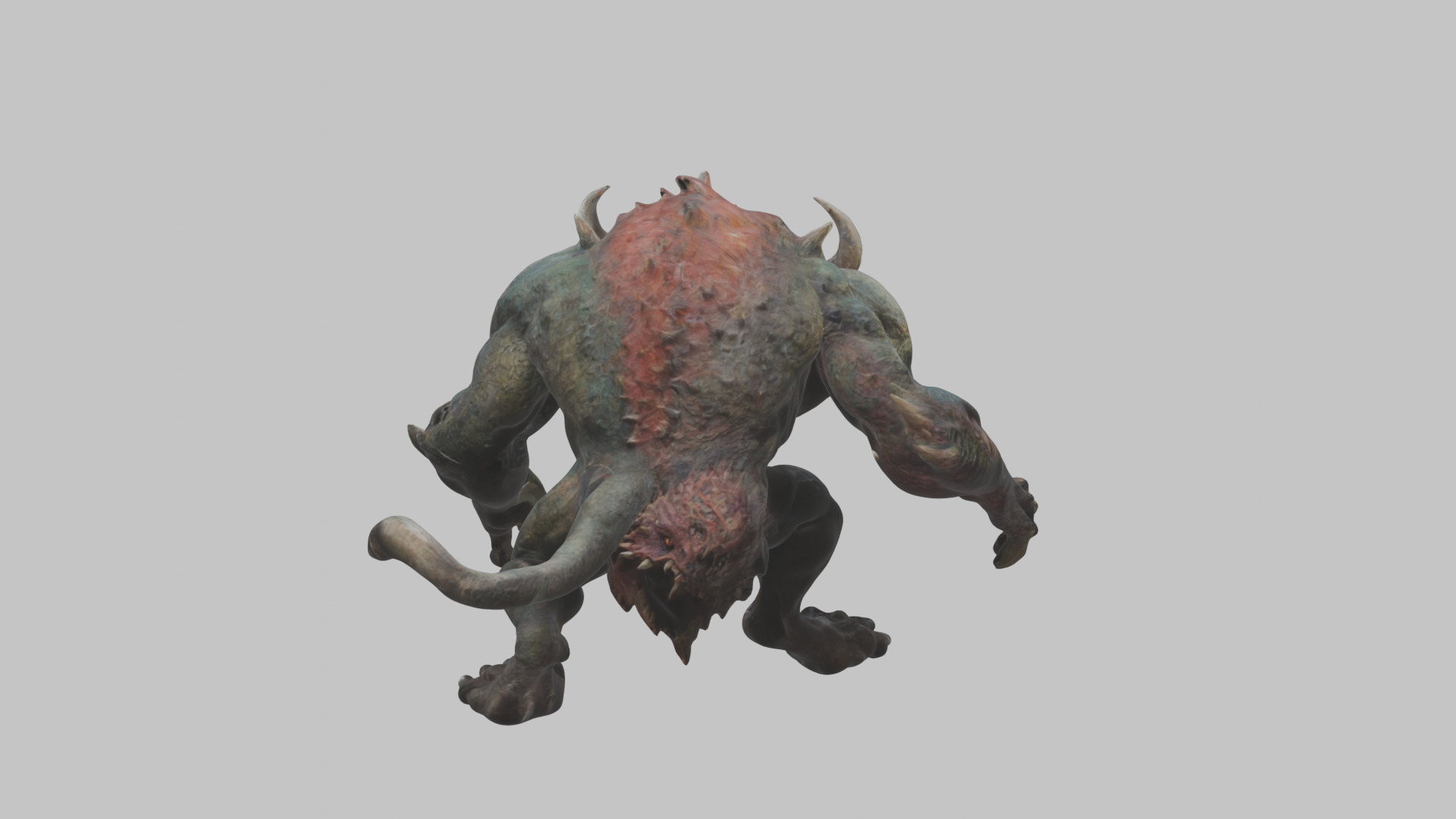 Dark Fantasy Reptile Master Monster Creature Low-poly 3D model_15