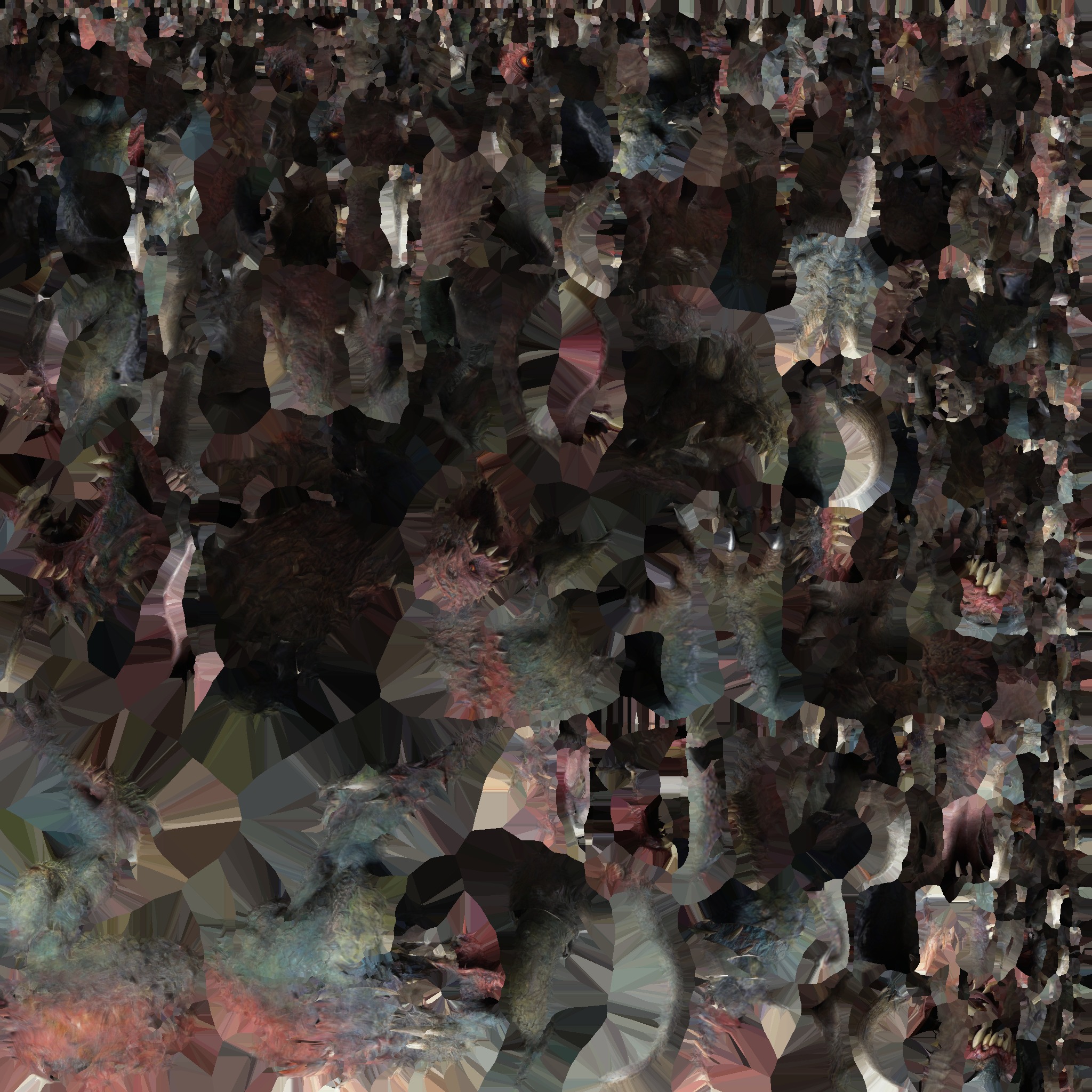 Dark Fantasy Reptile Master Monster Creature Low-poly 3D model_16