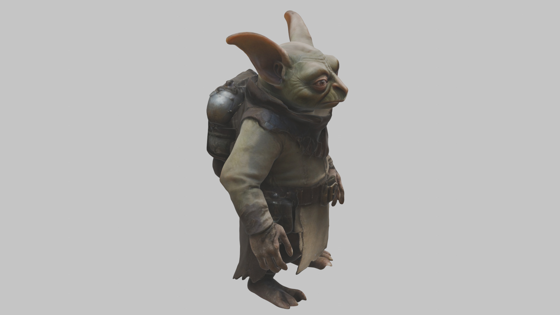 Fantasy Goblin Character Low-poly 3D model_10
