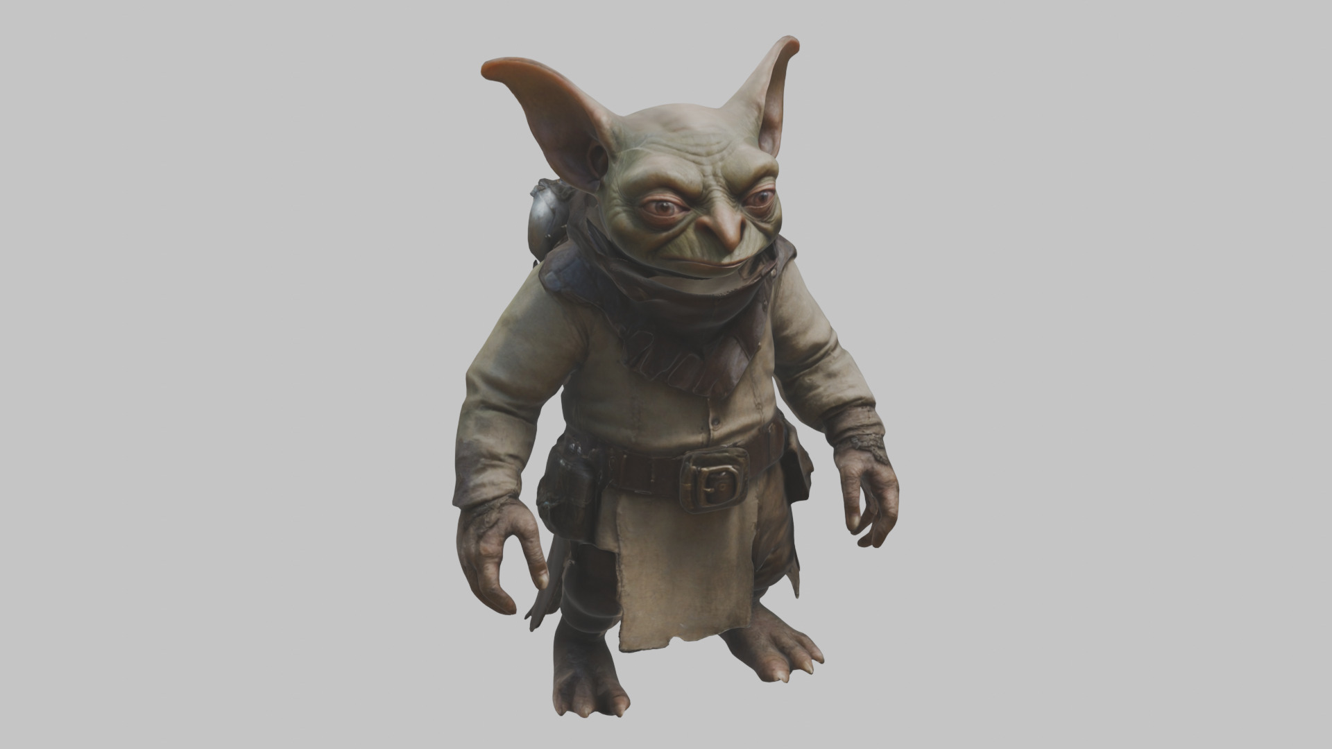 Fantasy Goblin Character Low-poly 3D model_8