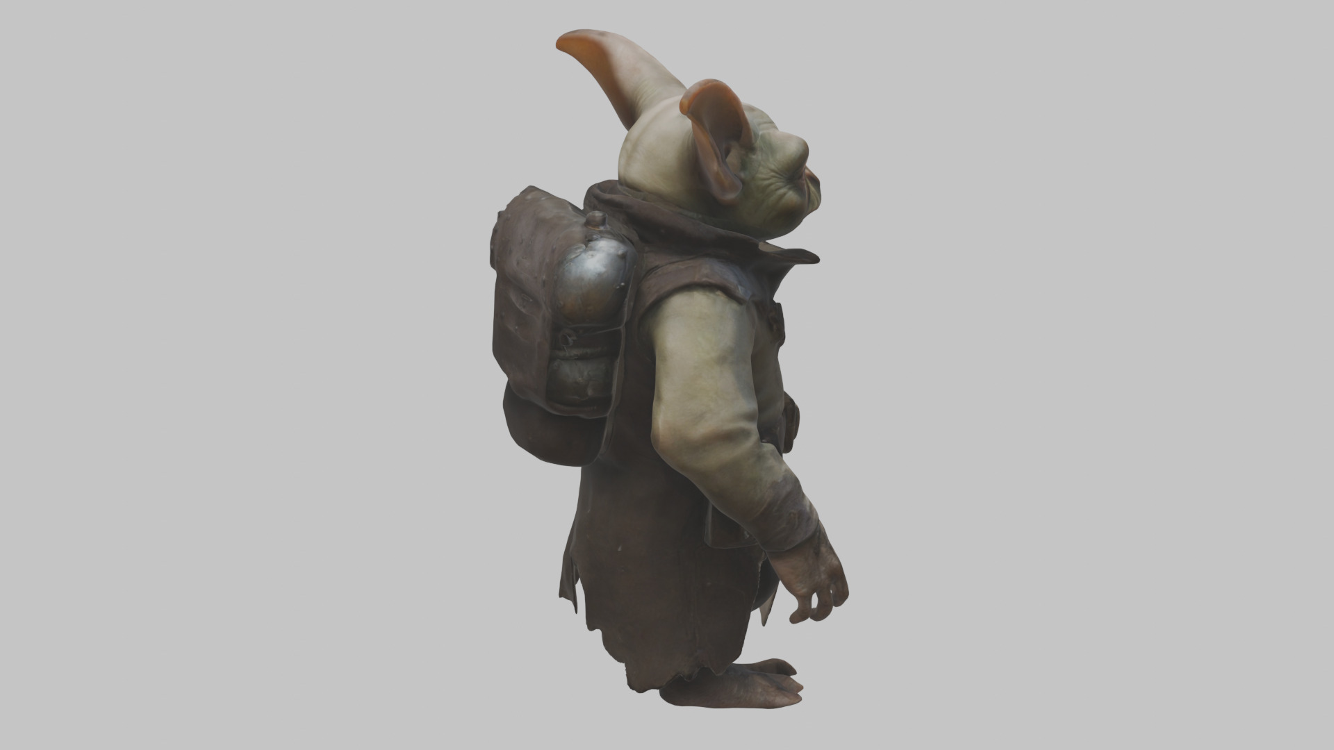 Fantasy Goblin Character Low-poly 3D model_12