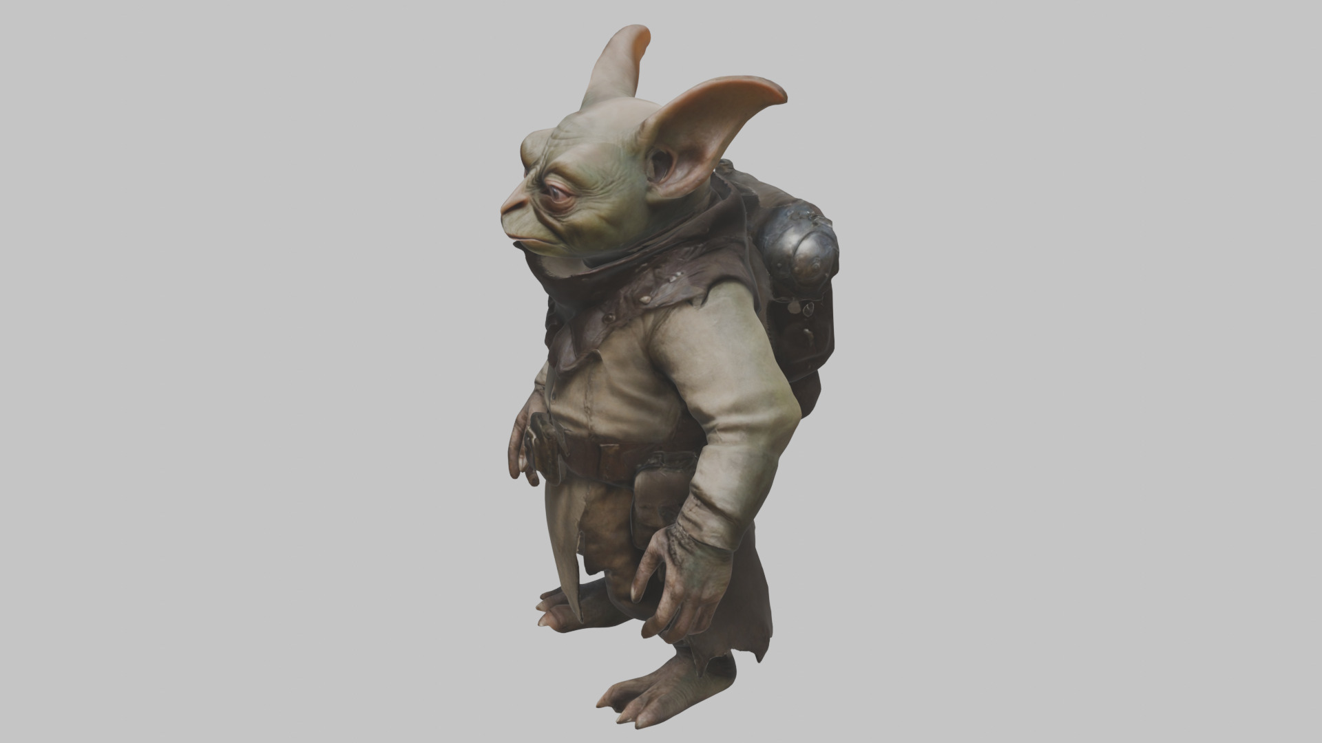 Fantasy Goblin Character Low-poly 3D model_5