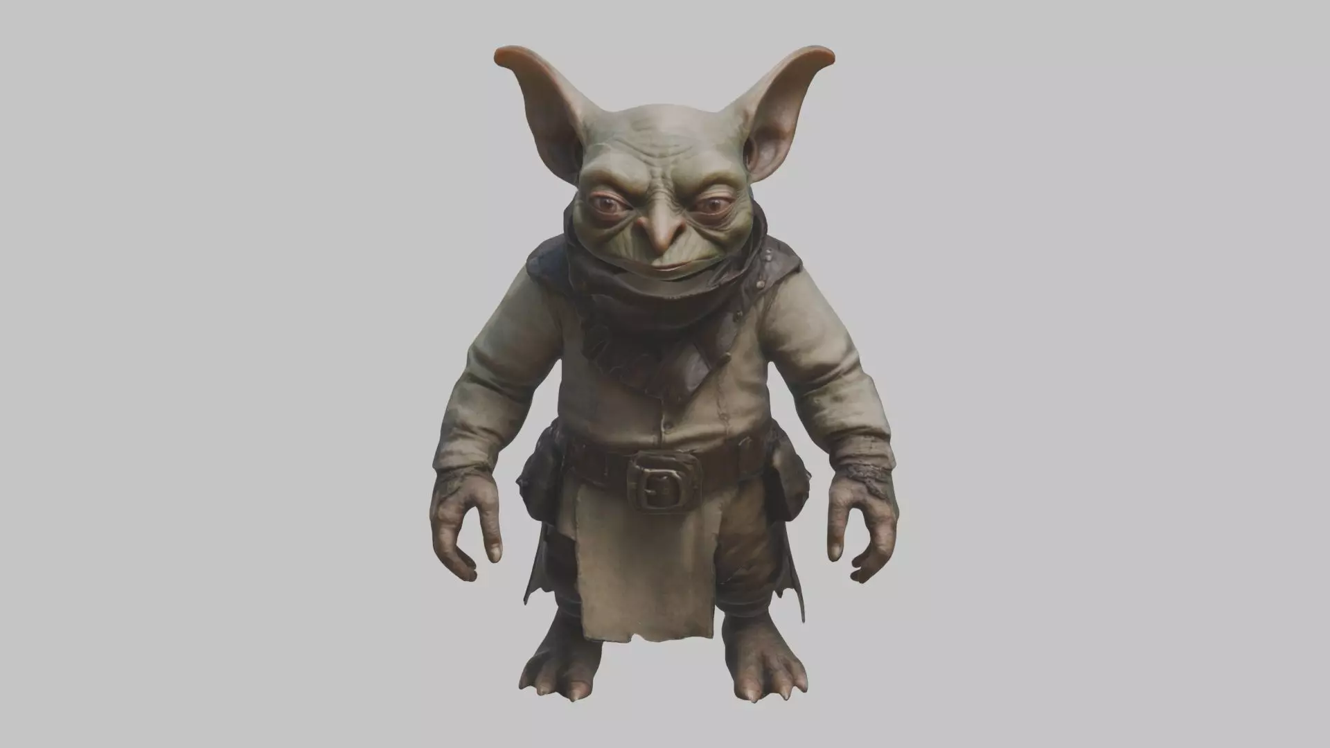 Fantasy Goblin Character Low-poly 3D model_0