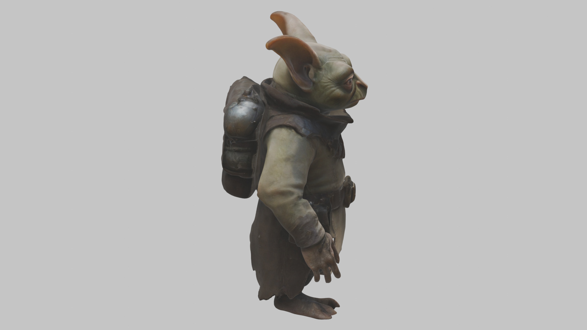 Fantasy Goblin Character Low-poly 3D model_11