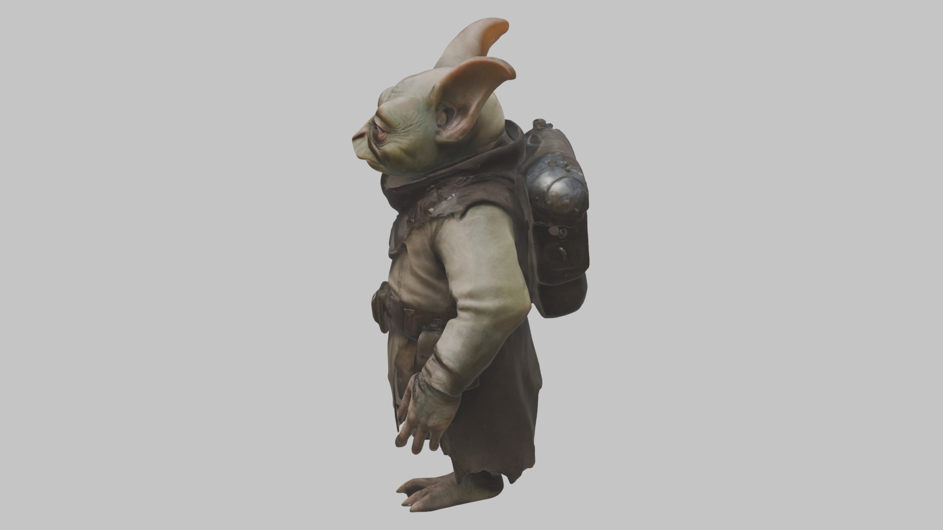 Fantasy Goblin Character Low-poly 3D model_4