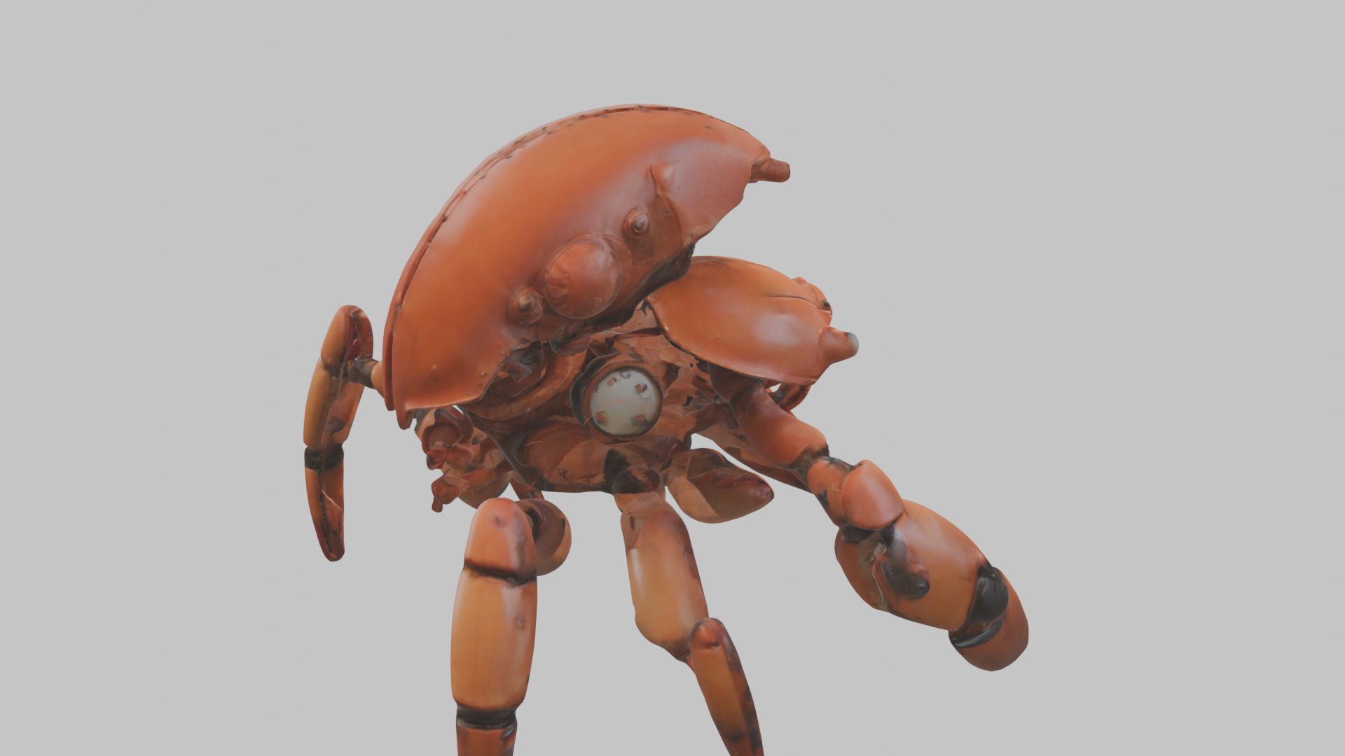 Robot Crab Low-poly 3D model_12