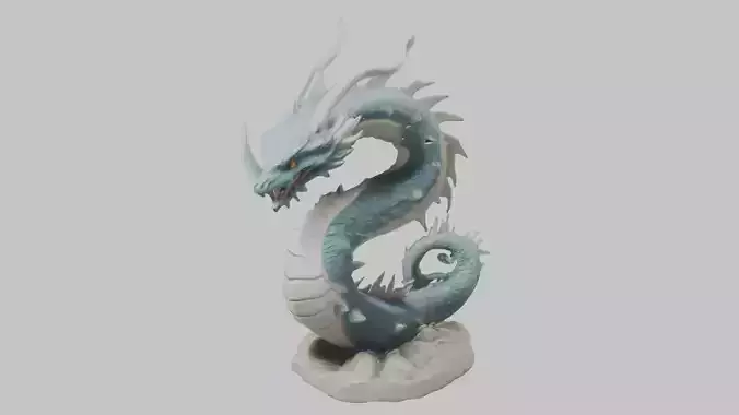 Blue Dragon Figure