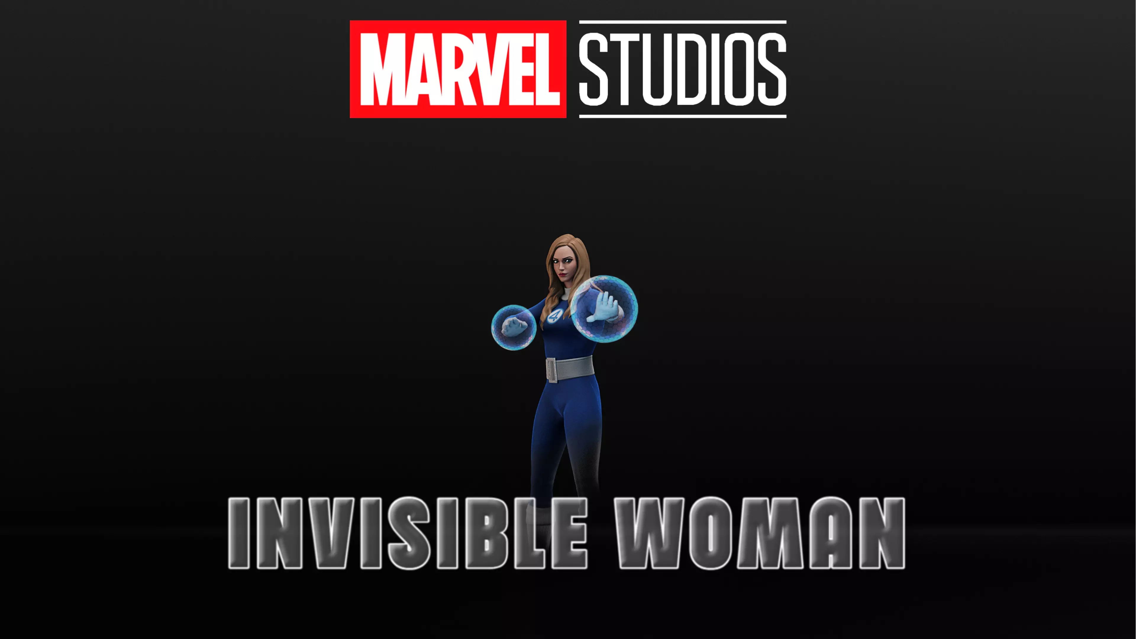 Invisible Woman Low-poly 3D model_0