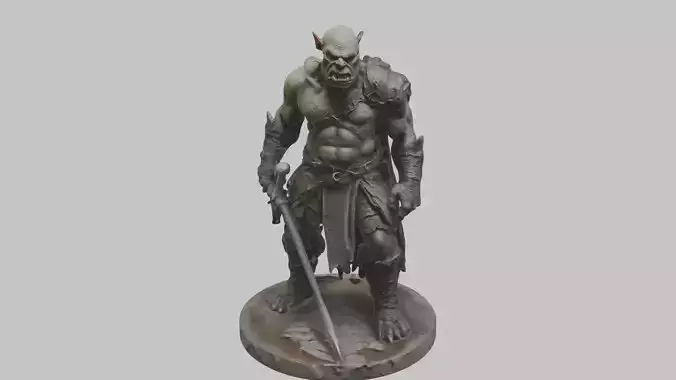 Orc Warrior Figure Fantasy