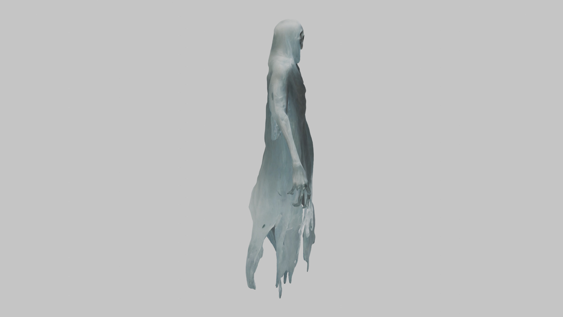 floating wraith ghost soul Low-poly 3D model_11
