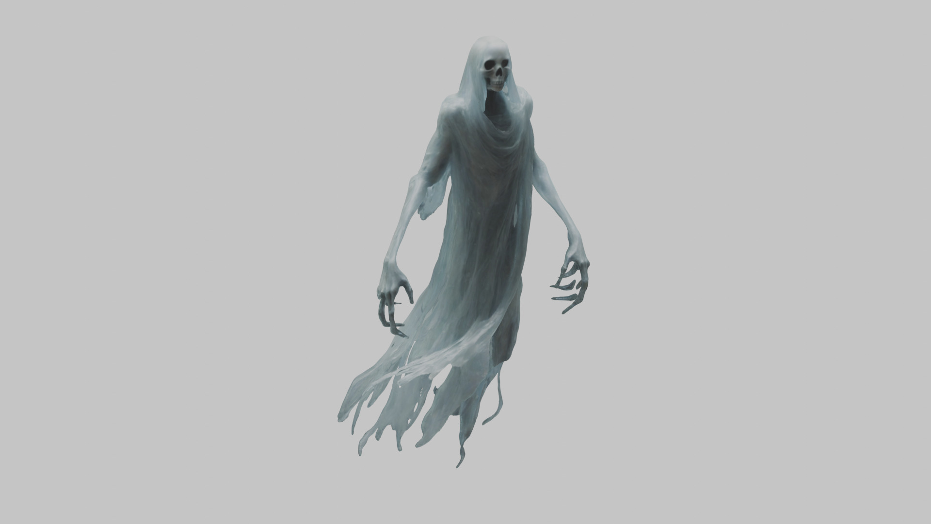 floating wraith ghost soul Low-poly 3D model_8