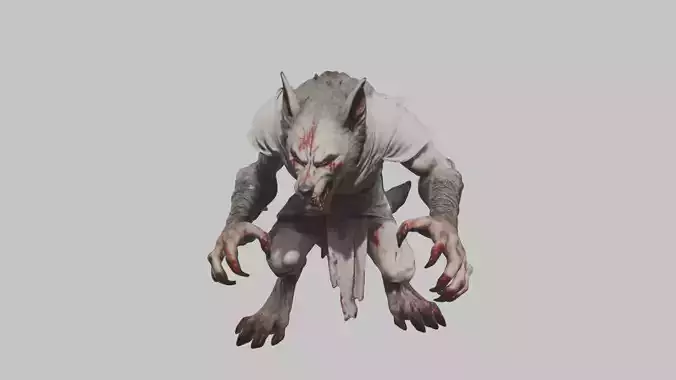 Fantasy Werewolf Character