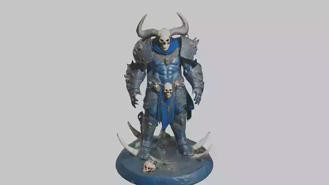 Medieval Armored Skeleton Figure