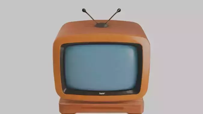 Lowpoly Vintage Retro TV