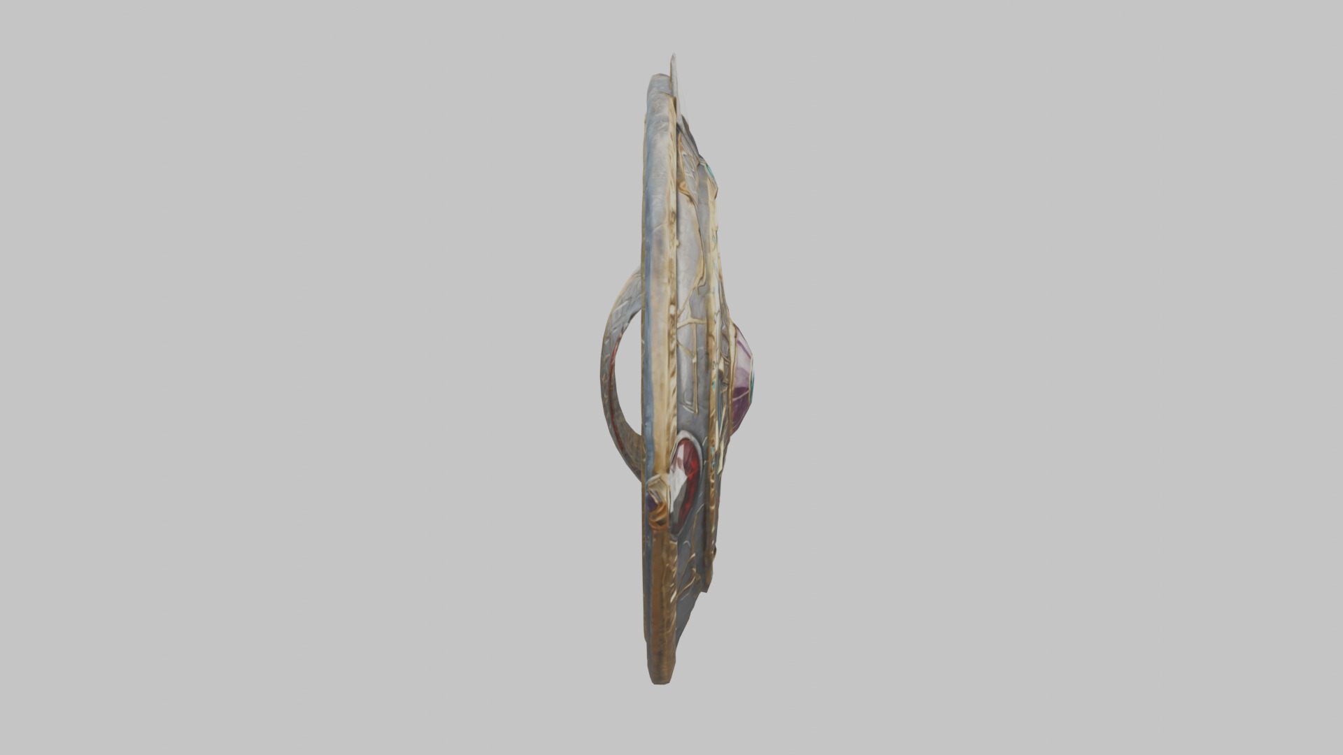 shield lowpoly stylized Low-poly 3D model_11