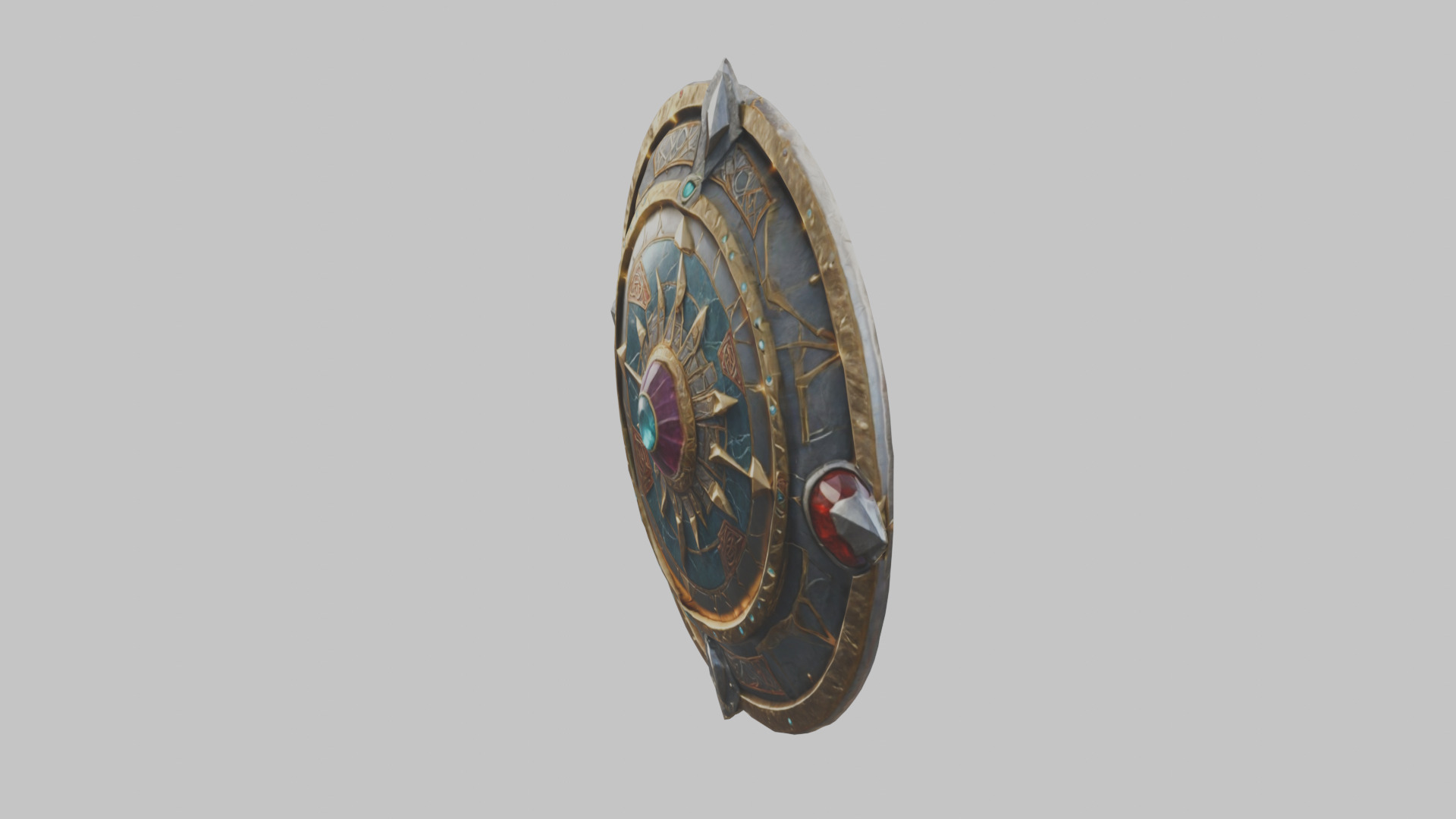 shield lowpoly stylized Low-poly 3D model_5