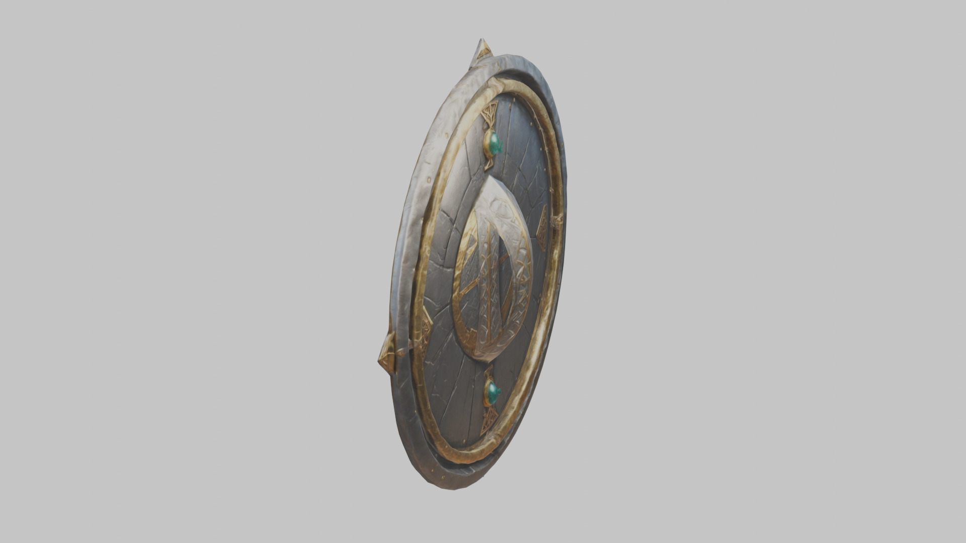shield lowpoly stylized Low-poly 3D model_3