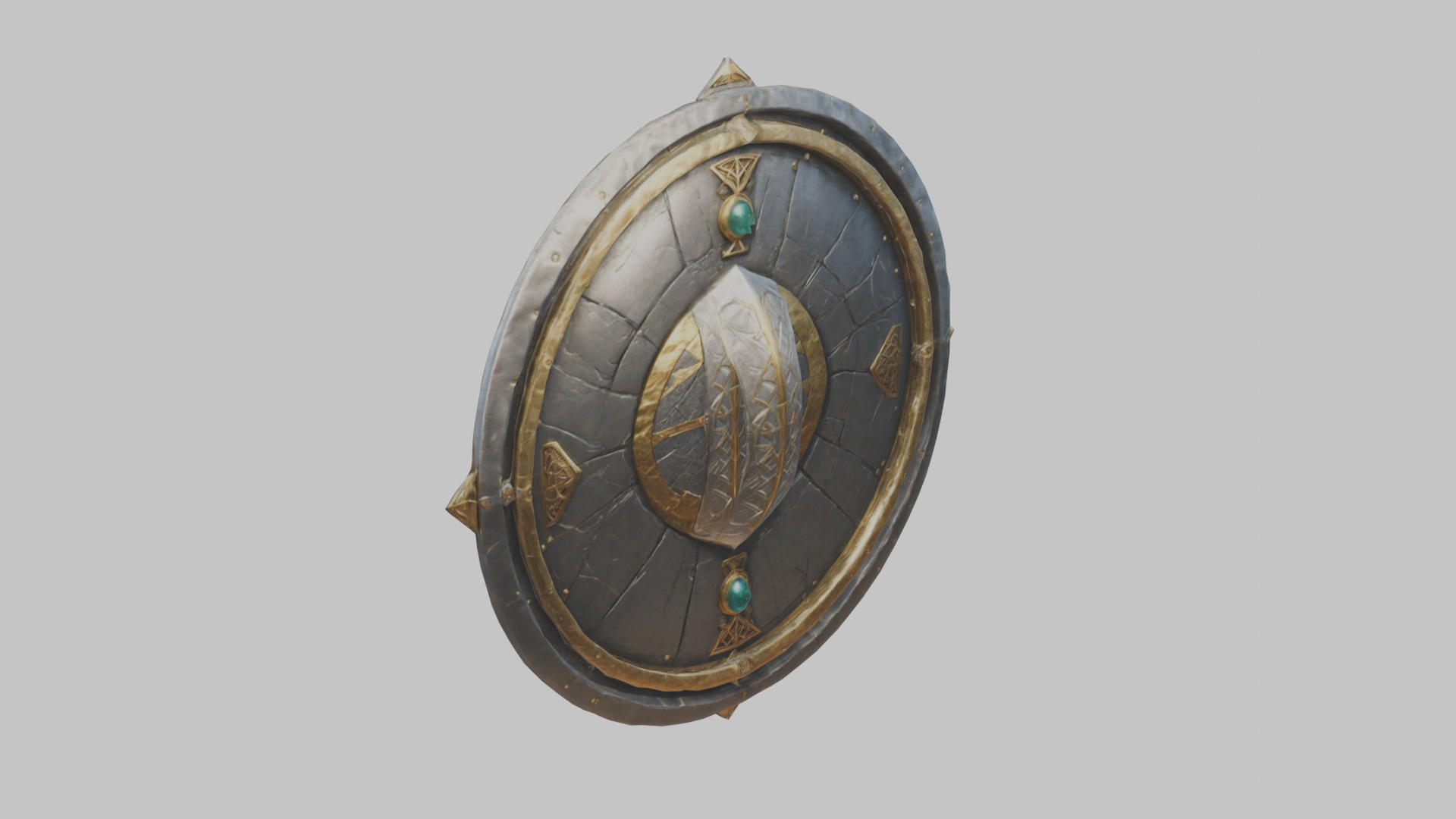 shield lowpoly stylized Low-poly 3D model_2
