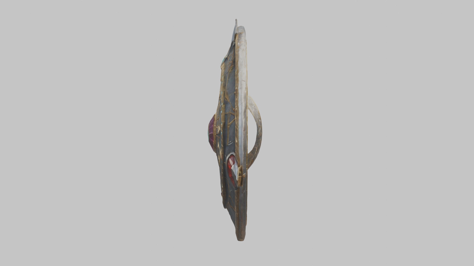 shield lowpoly stylized Low-poly 3D model_4