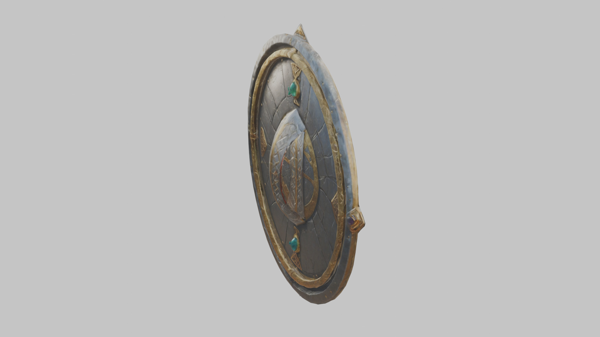 shield lowpoly stylized Low-poly 3D model_12