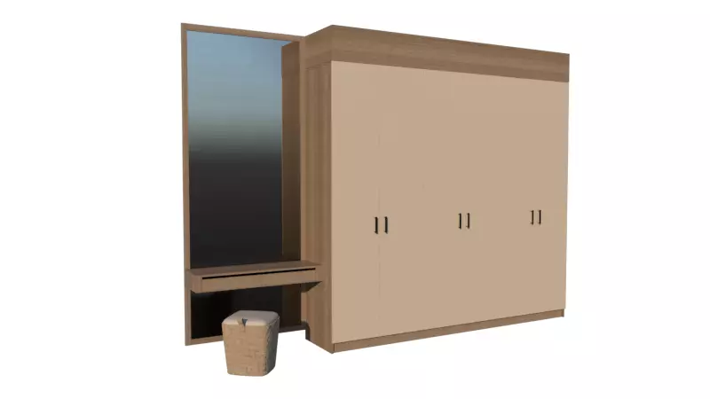 Hotel Line Nova closet - square 3D model