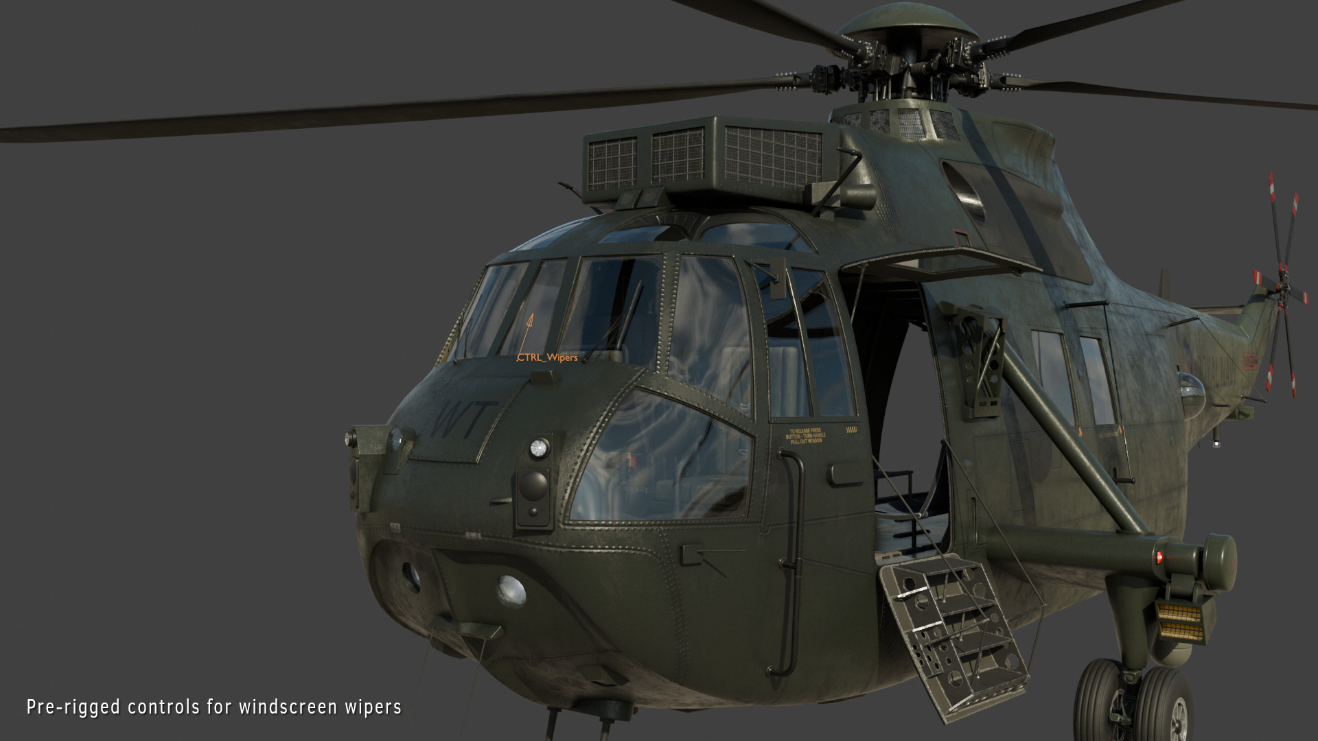 Westland Sea King HC4 Commando 3D model_14