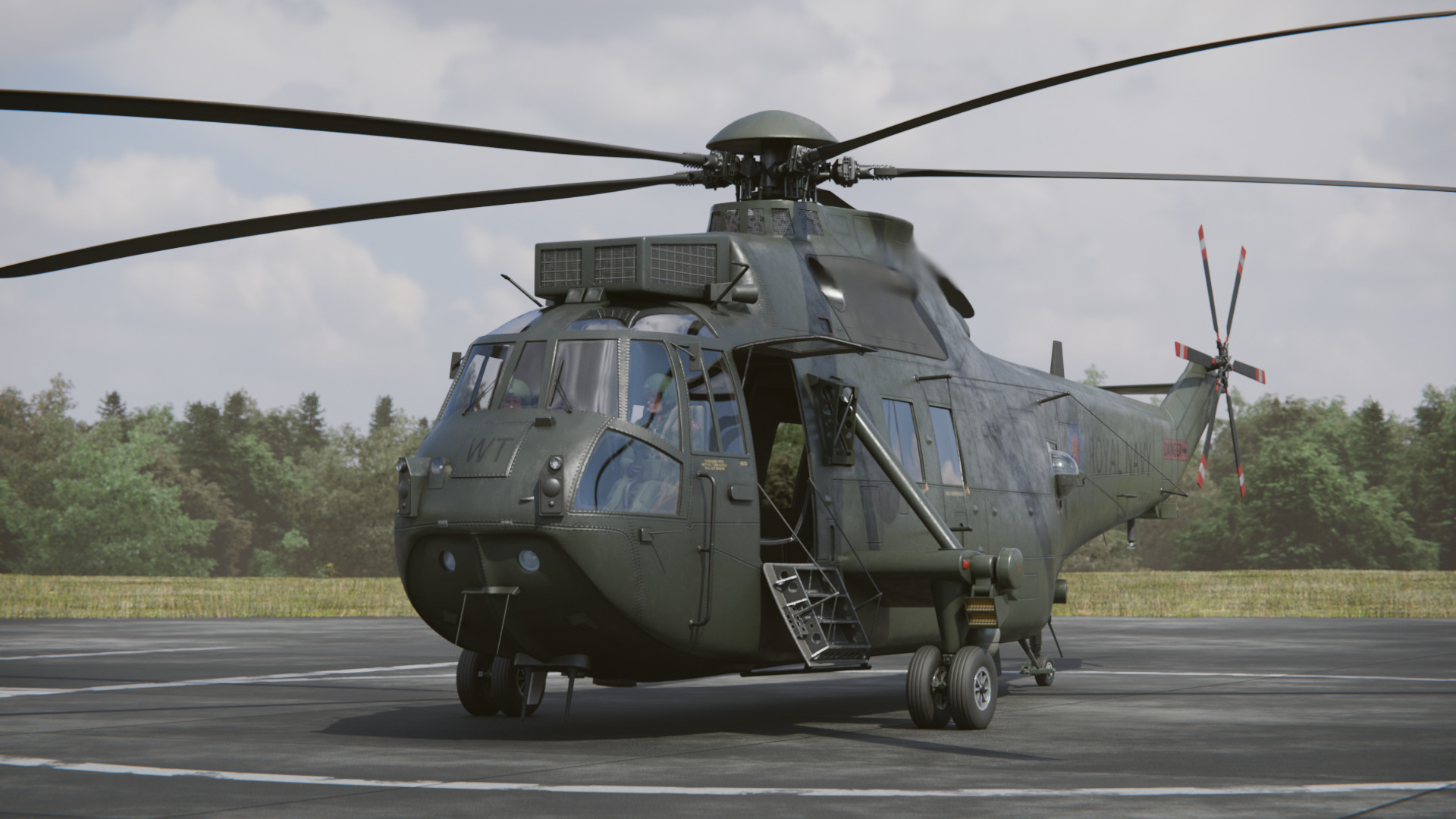 Westland Sea King HC4 Commando 3D model_2