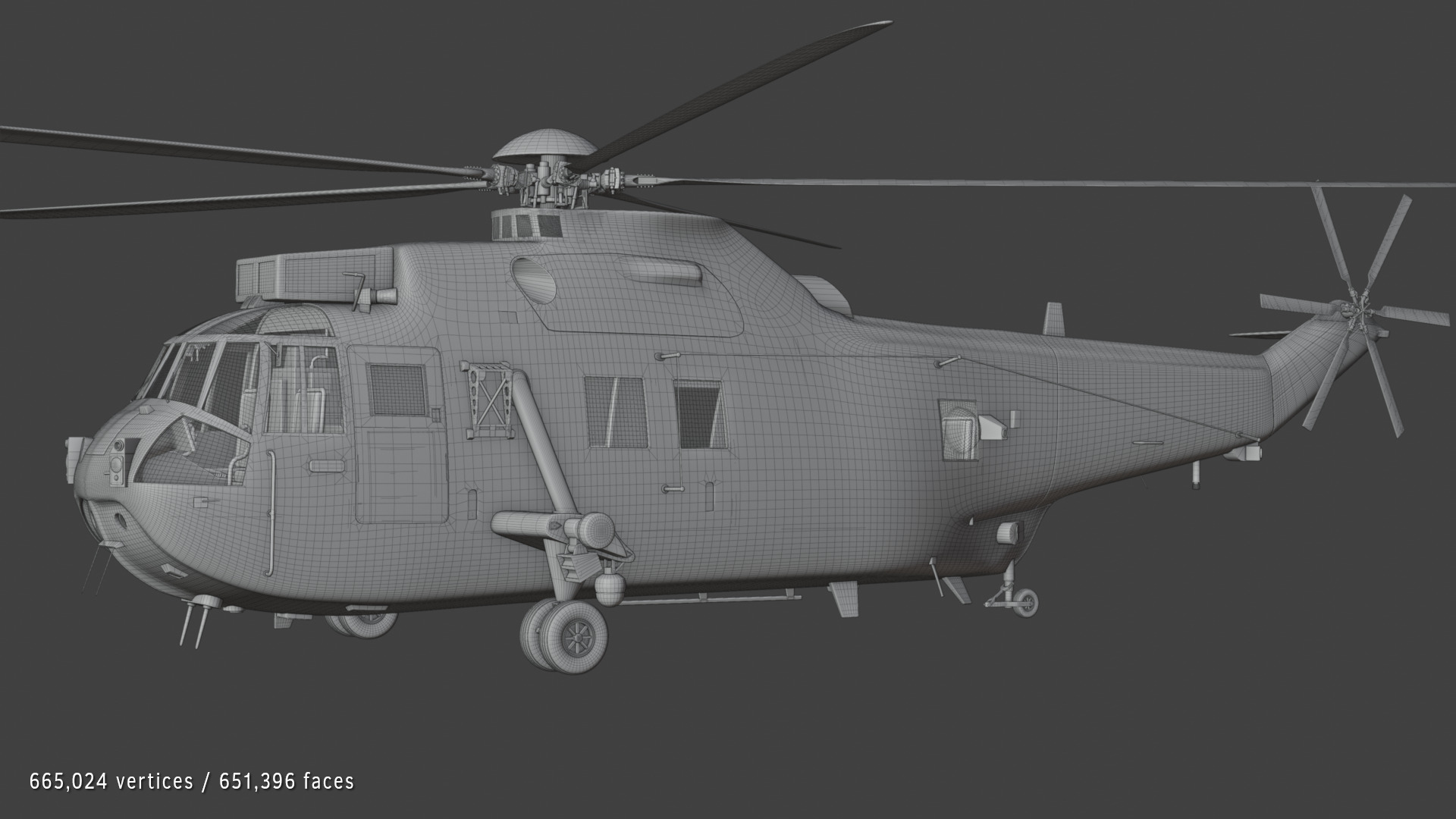 Westland Sea King HC4 Commando 3D model_7