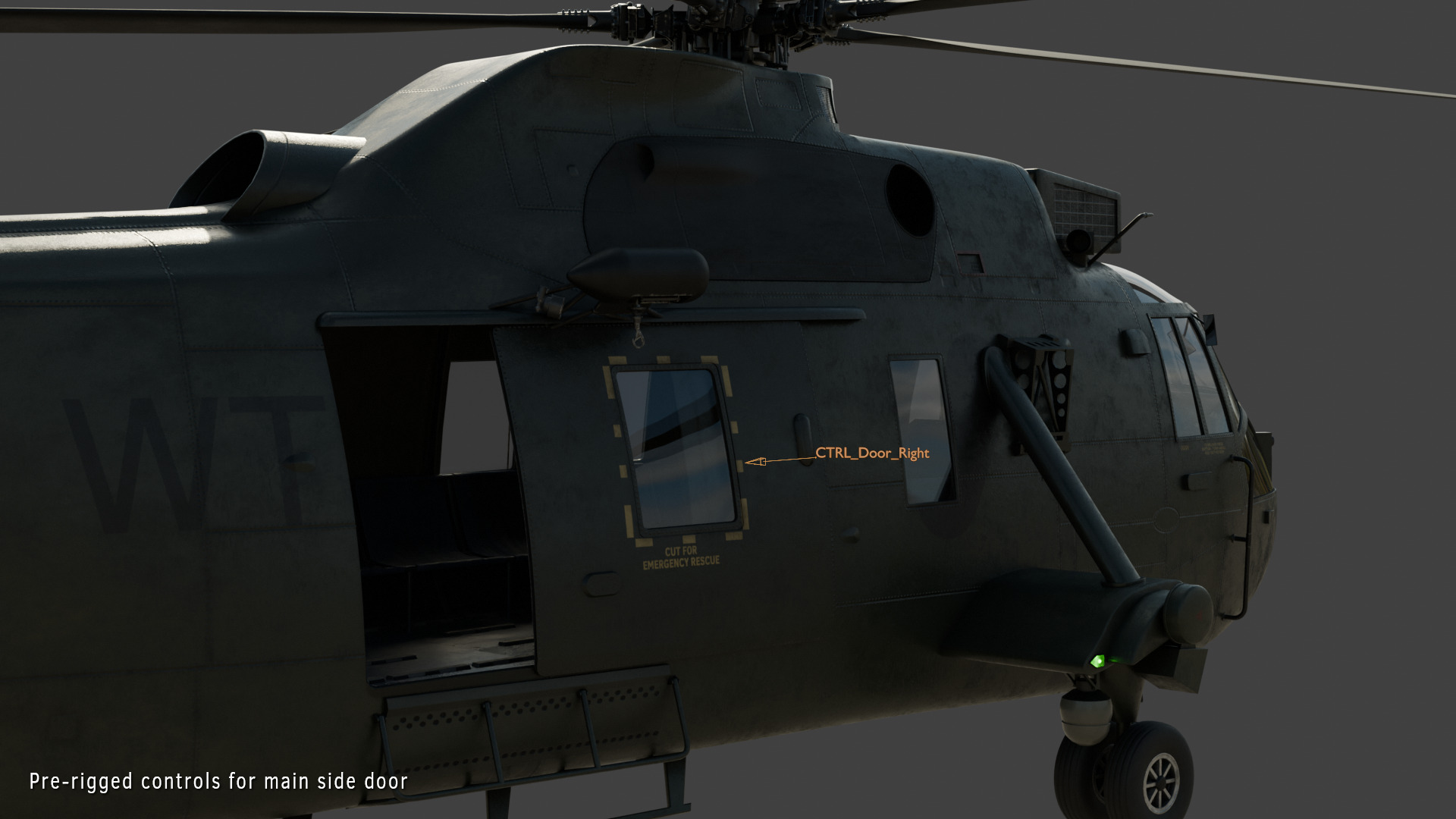 Westland Sea King HC4 Commando 3D model_10