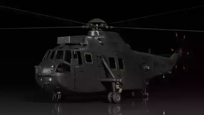 Westland Sea King HC4 Commando 3D model Westland Sea King HC4 Commando 3D model