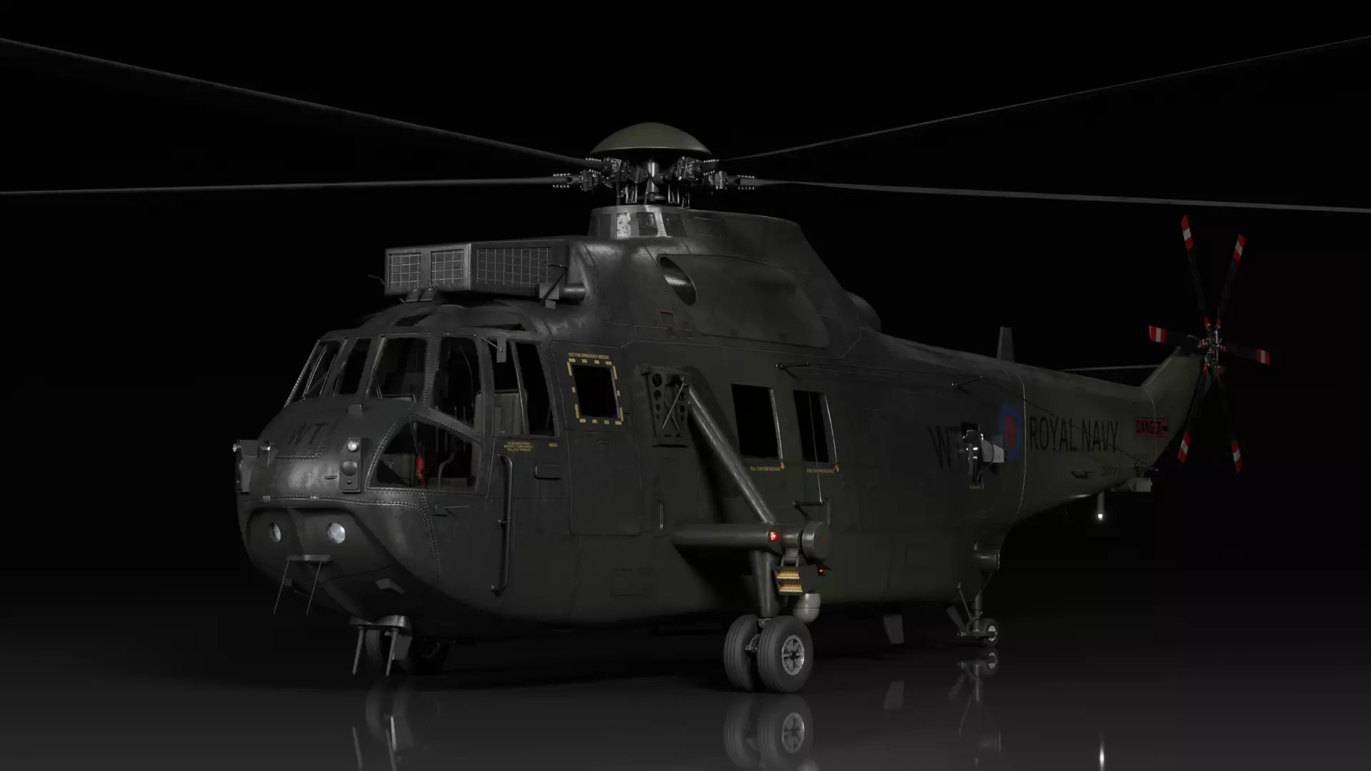 Westland Sea King HC4 Commando 3D model_0