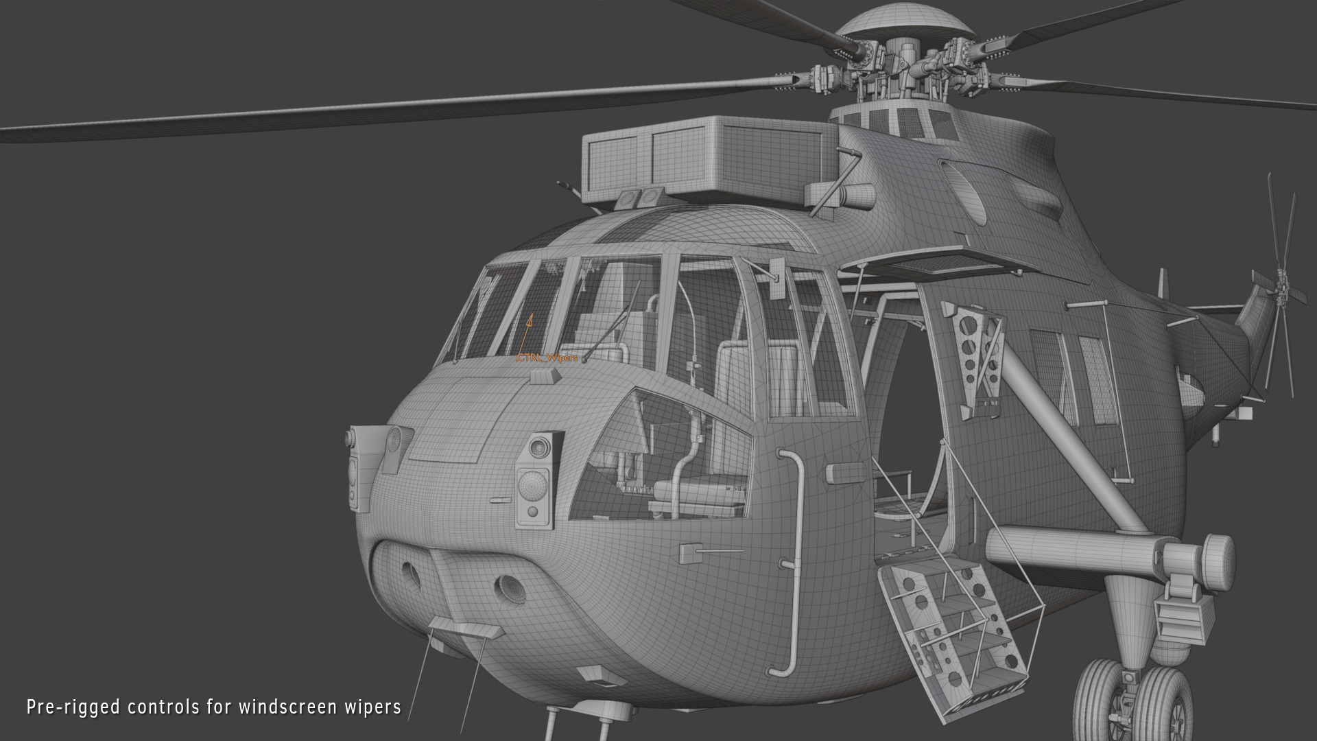 Westland Sea King HC4 Commando 3D model_13