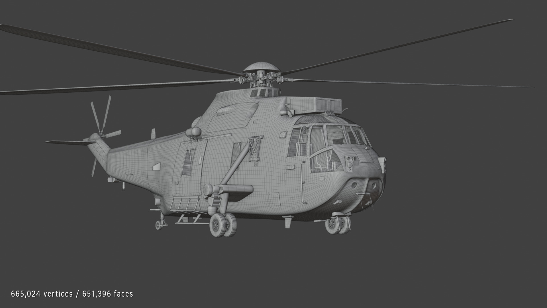 Westland Sea King HC4 Commando 3D model_6
