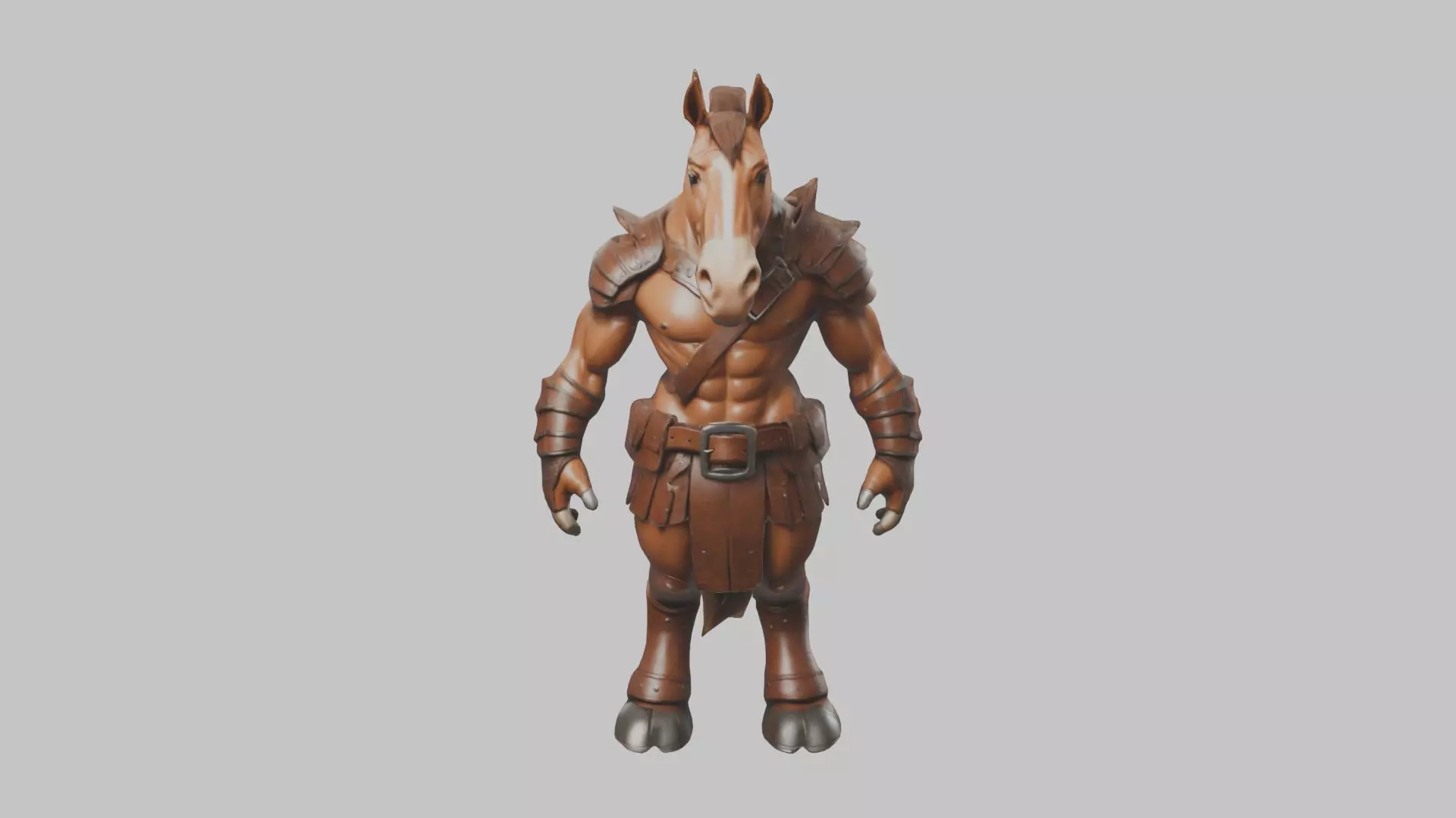 Fantasy Stylized Human Horse Character Low-poly 3D model