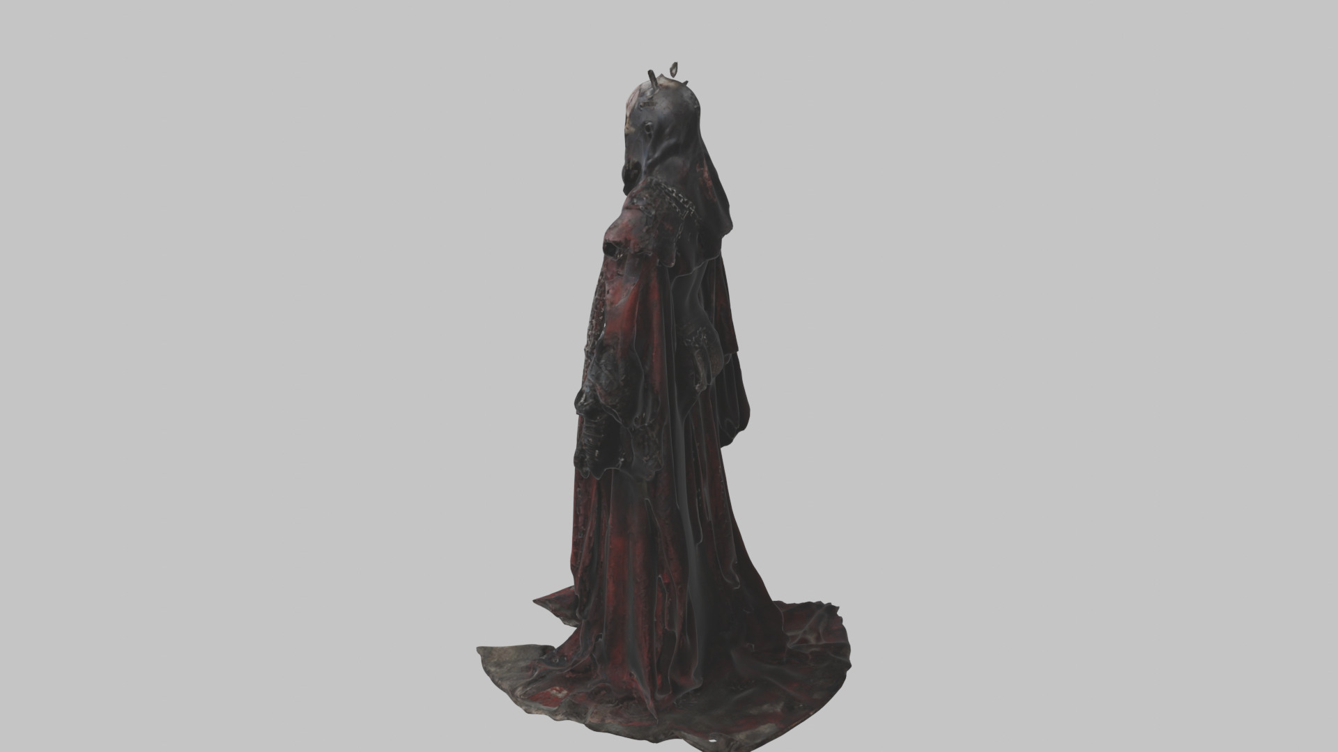 Dark Fantasy Skeleton Character Low-poly 3D model_3