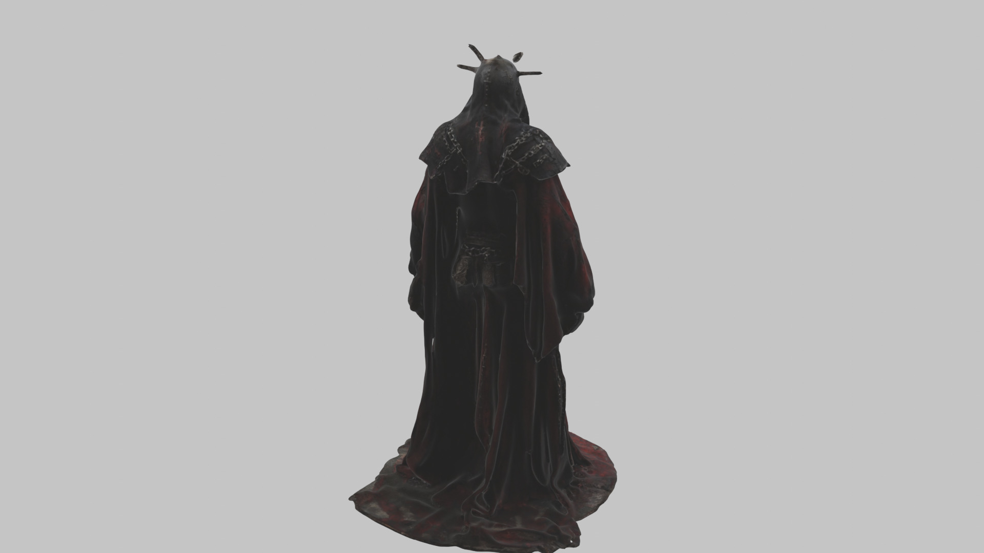 Dark Fantasy Skeleton Character Low-poly 3D model_14