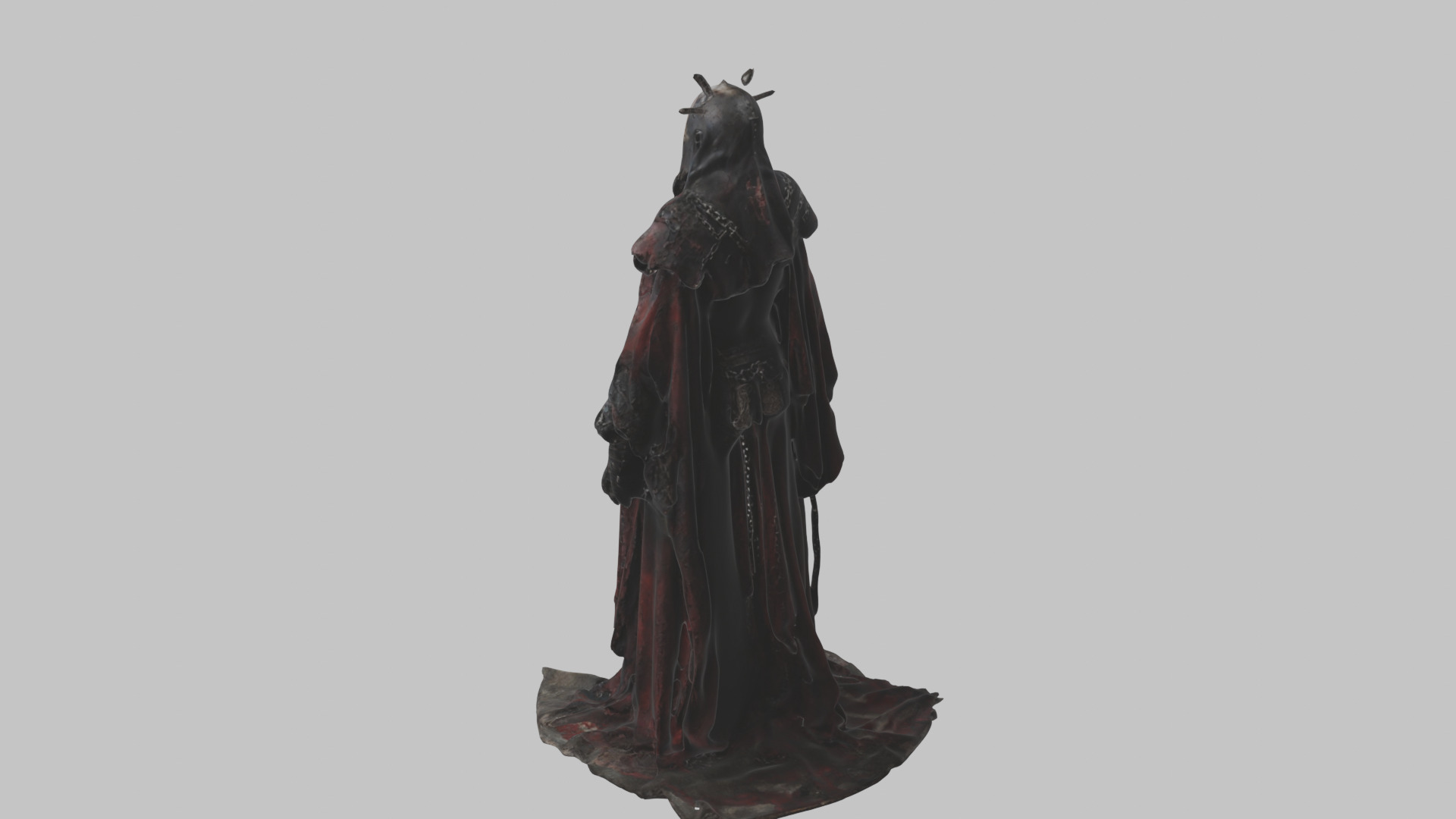 Dark Fantasy Skeleton Character Low-poly 3D model_2