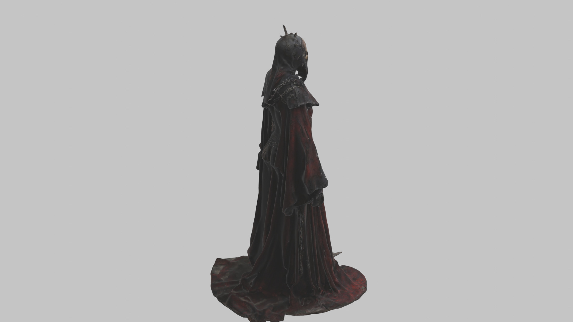 Dark Fantasy Skeleton Character Low-poly 3D model_12