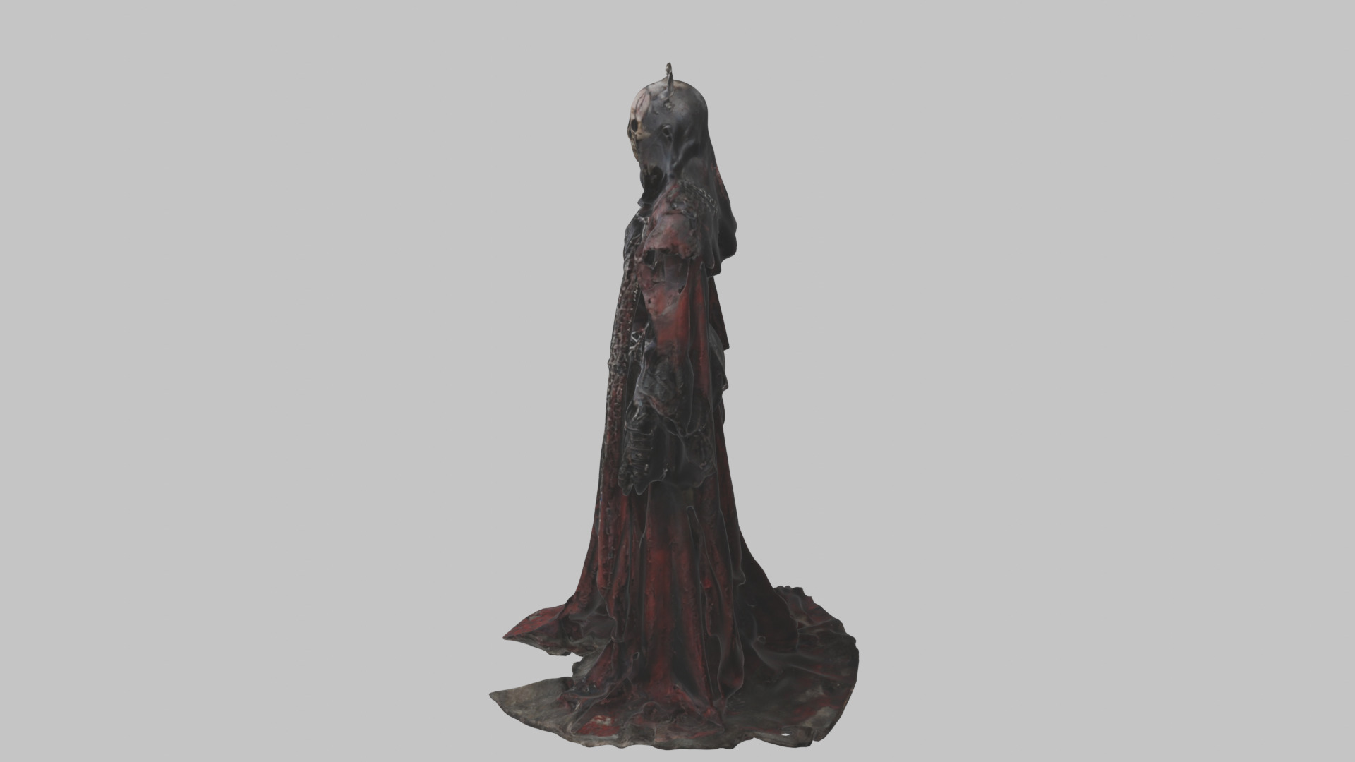 Dark Fantasy Skeleton Character Low-poly 3D model_4