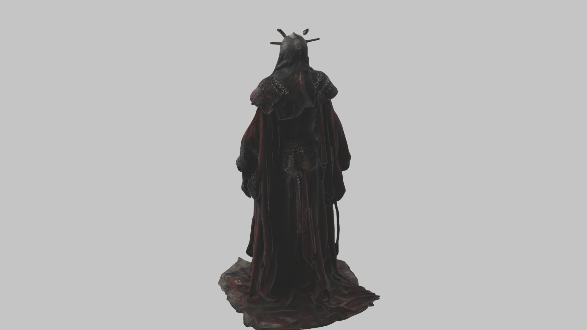 Dark Fantasy Skeleton Character Low-poly 3D model_1