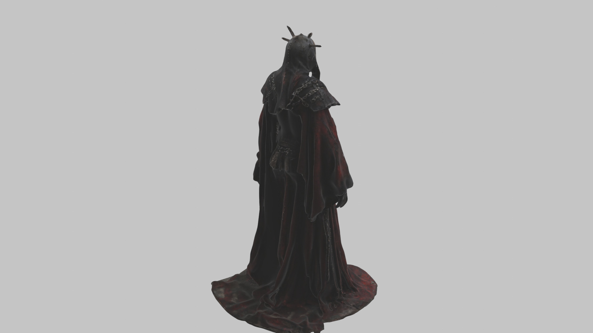 Dark Fantasy Skeleton Character Low-poly 3D model_13