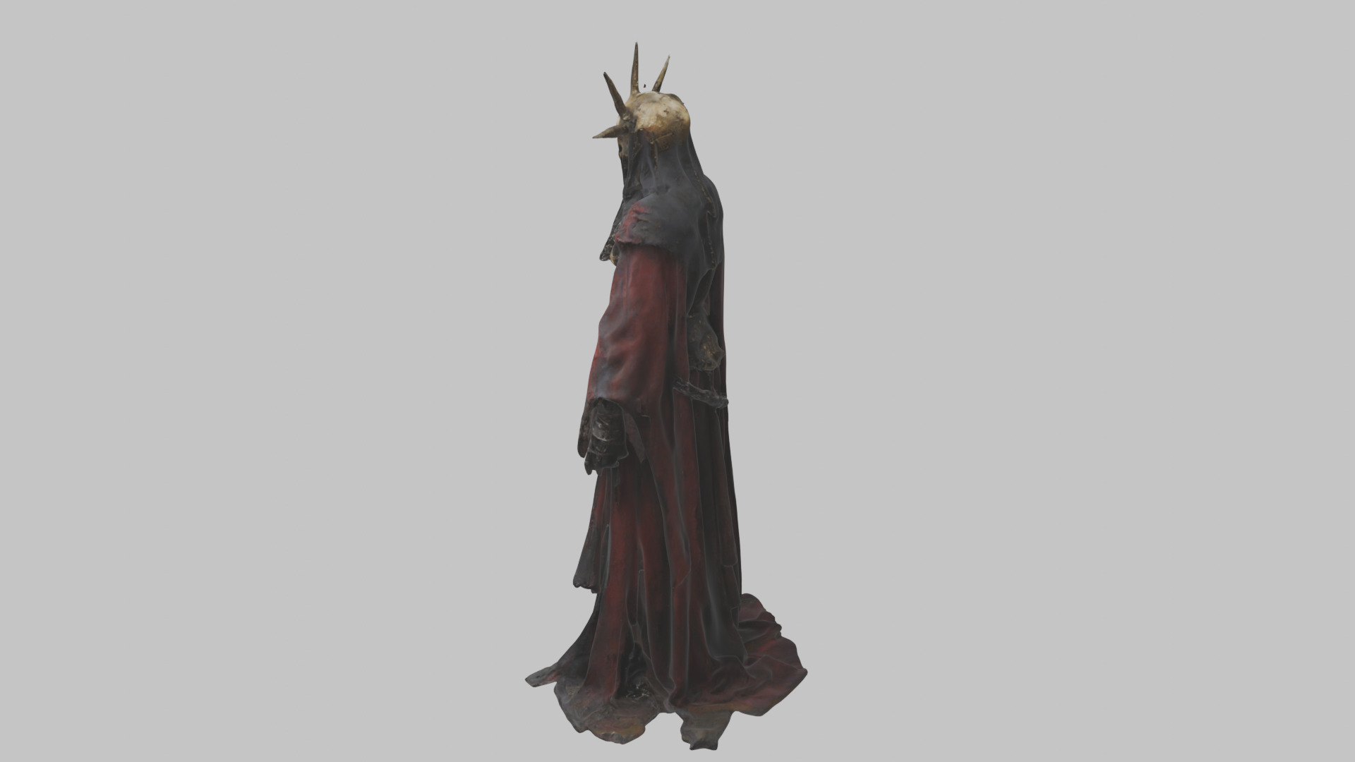 Dark Fantasy Skeleton Character Low-poly 3D model_3