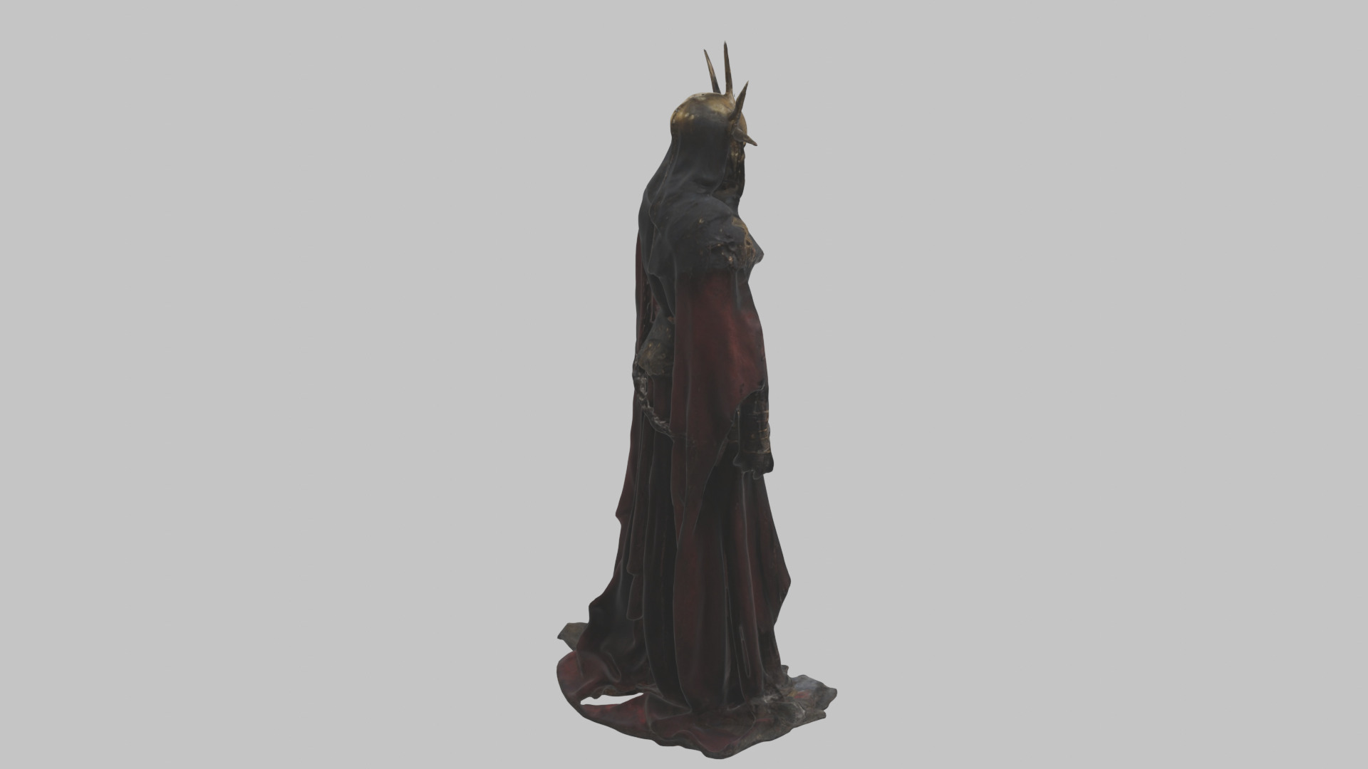 Dark Fantasy Skeleton Character Low-poly 3D model_12
