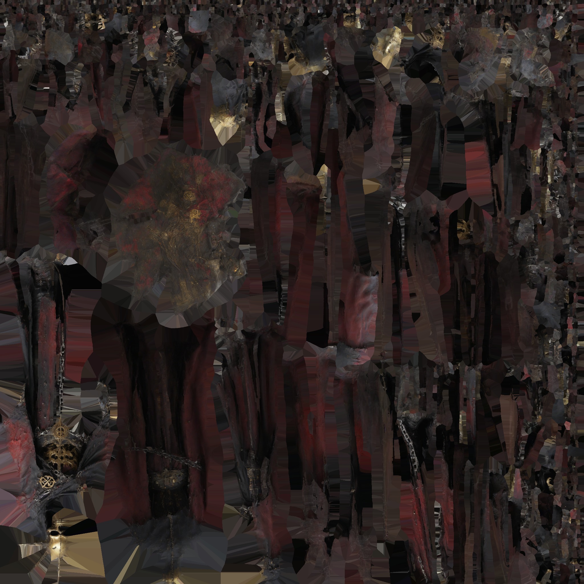 Dark Fantasy Skeleton Character Low-poly 3D model_16